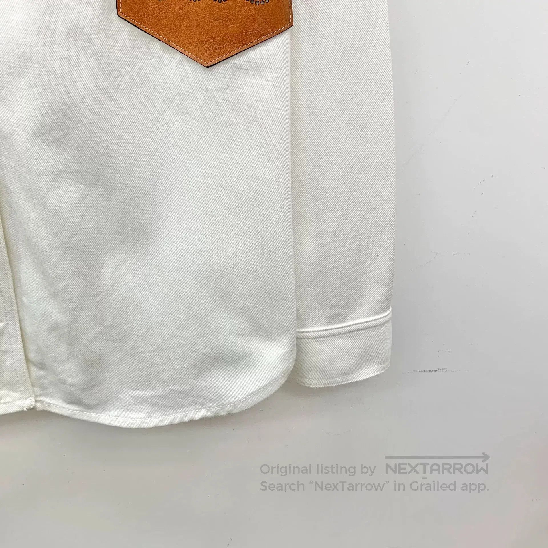 Loewe Loewe White Logo Cotton Shirt. Size XXS / US 00 / IT 34 - 4 Thumbnail