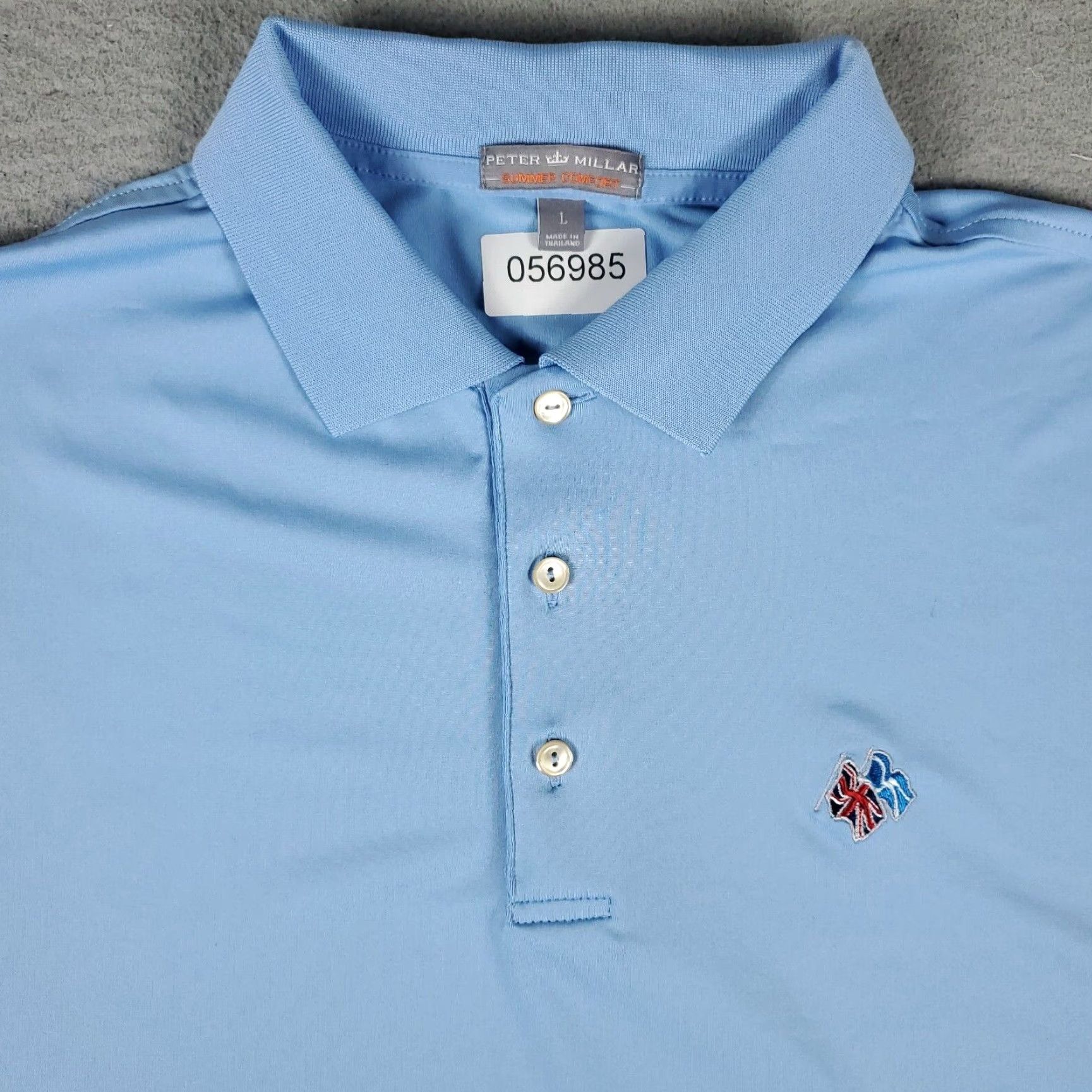 Peter Millar Peter Millar Polo Shirt Mens Large Blue Summer Comfort Short Sleeve Polo Casual Sports Mens Size US L / EU 52-54 / 3 - 2 Thumbnail