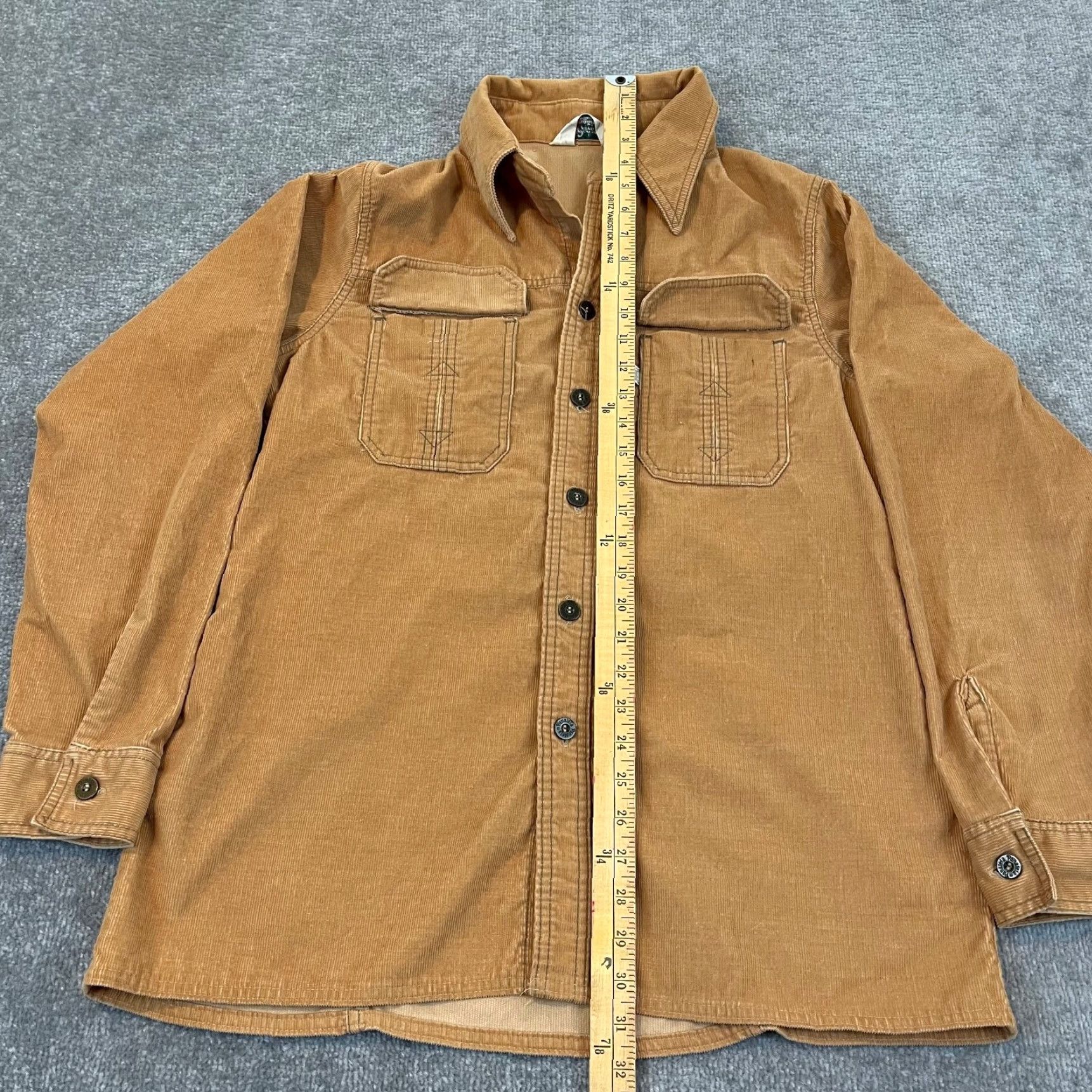 Levi's Levi's Button-Up Shirt Mens Large Corduroy Panatela Brown 70s 80s Classic Casual Workwear Mens Size US L / EU 52-54 / 3 - 6 Thumbnail
