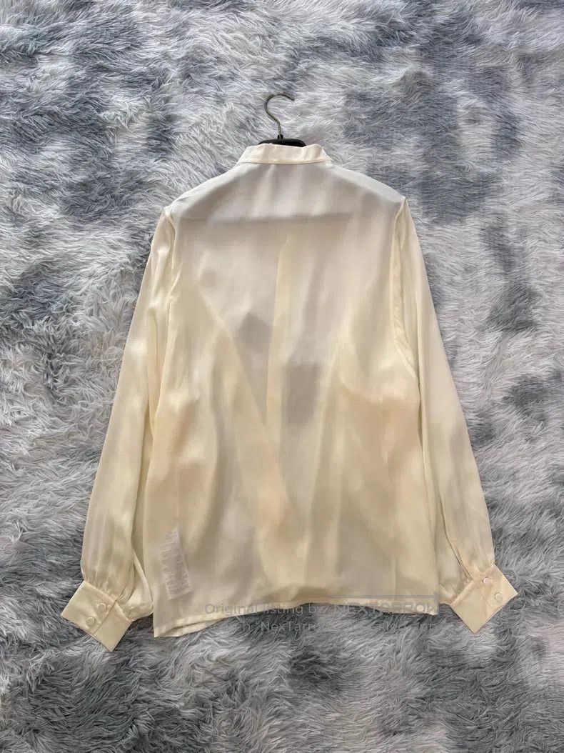 Saint Laurent Paris Saint Laurent Paris Silk Satin Shirt i Size XS / US 0-2 / IT 36-38 - 4 Thumbnail