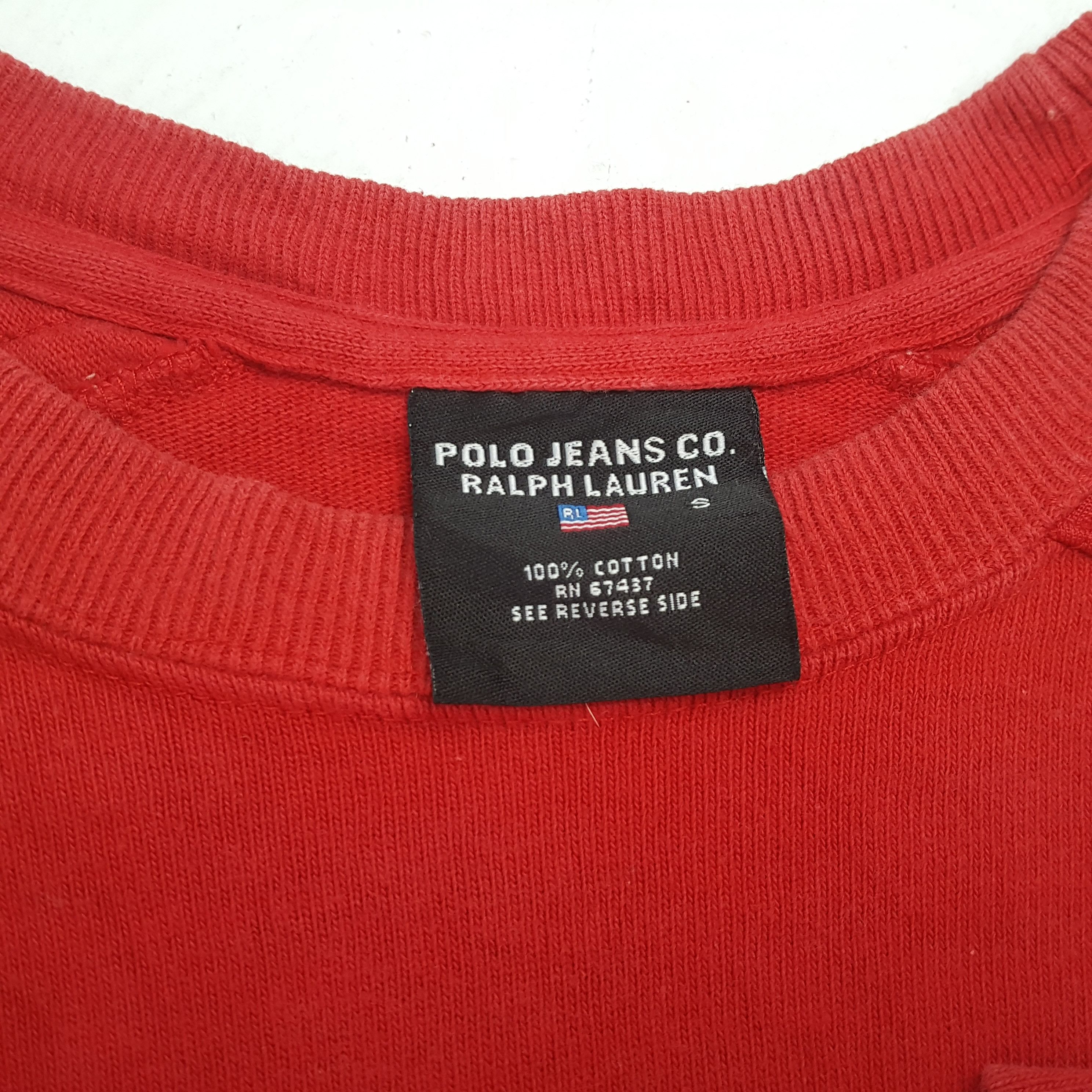 Polo Ralph Lauren × Vintage POLO JEANS RALPH LAUREN Nice Design Sweathirt Size US M / EU 48-50 / 2 - 11 Thumbnail