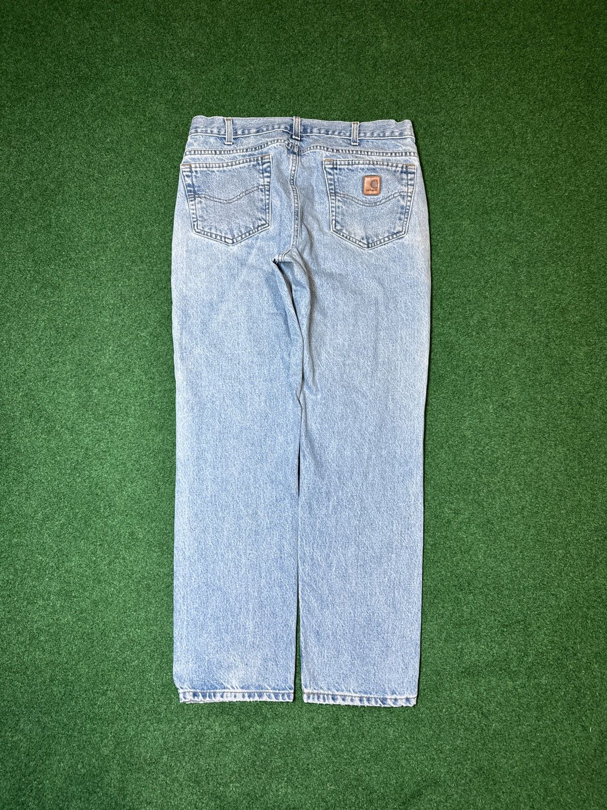 Carhartt Vintage 90s Y2K Carhartt Light Wash Regular Fit Denim Jeans Size US 34 / EU 50 - 1 Thumbnail