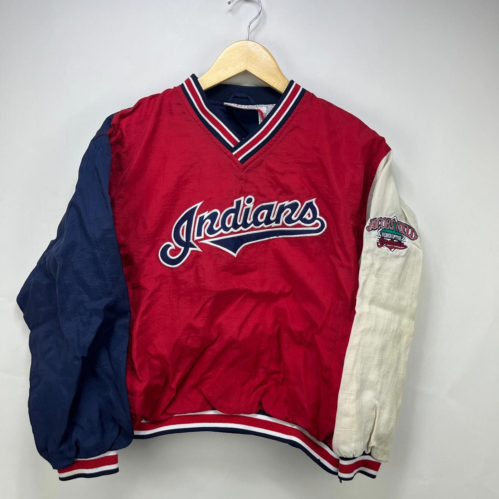 MLB Vintage 90s Cleveland Indians Windbreaker Jacket XS MLB Size US XS / EU 42 / 0 - 1 Thumbnail