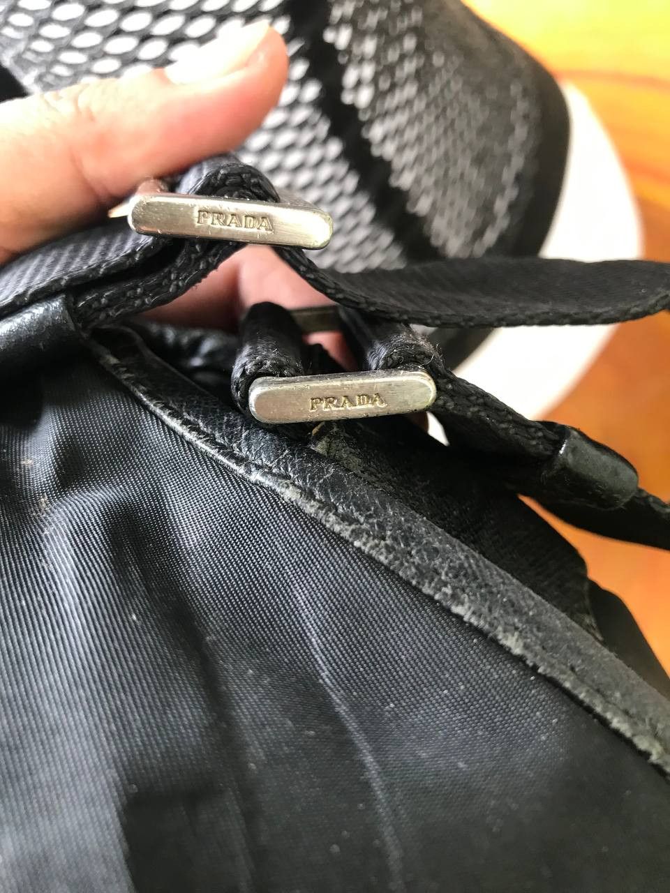 Prada × Vintage Vintage Prada Shoulder Messger Black Bag Size ONE SIZE - 8 Thumbnail