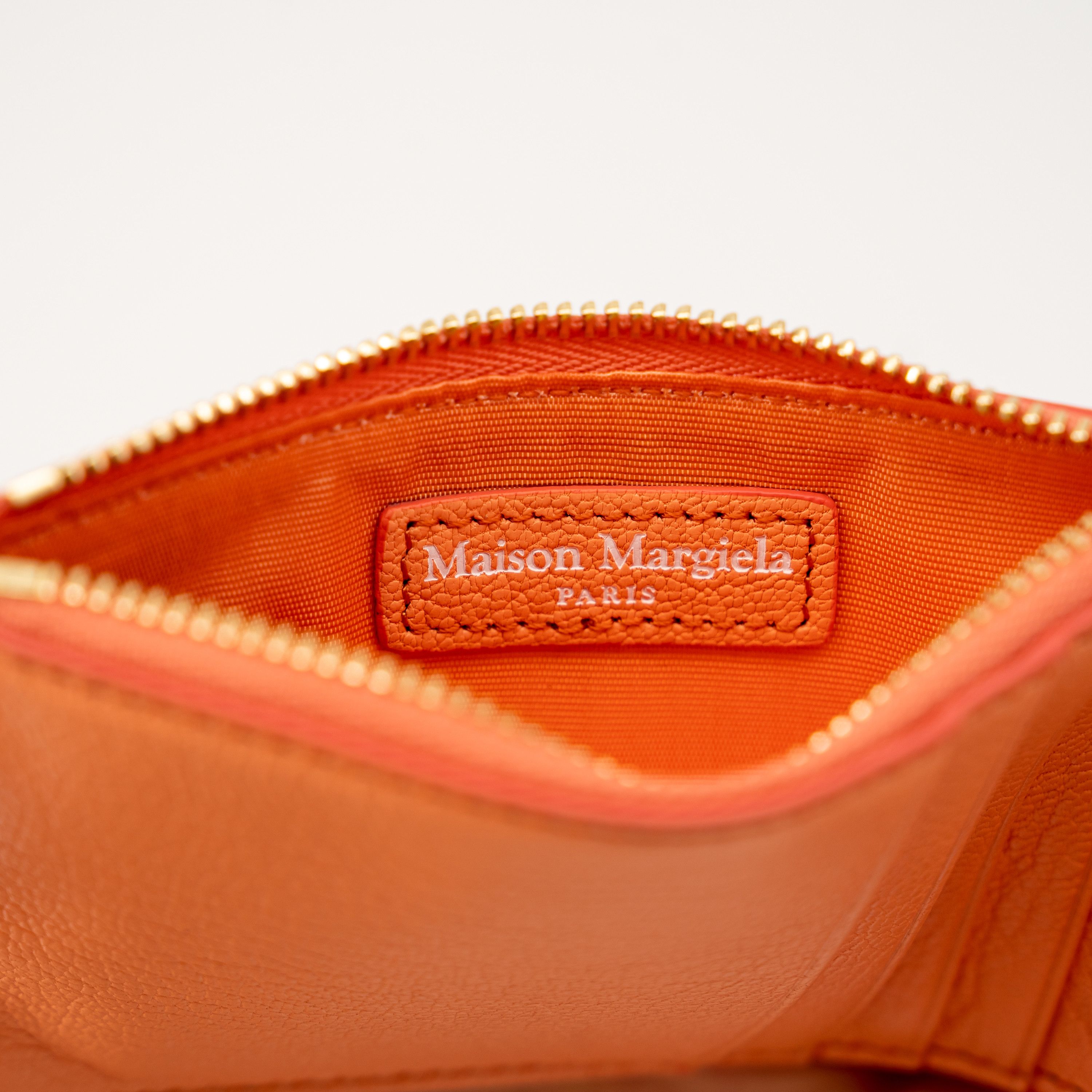Maison Margiela Maison Martin Margiela Card Holder Zip Pink Leather Size ONE SIZE - 3 Thumbnail