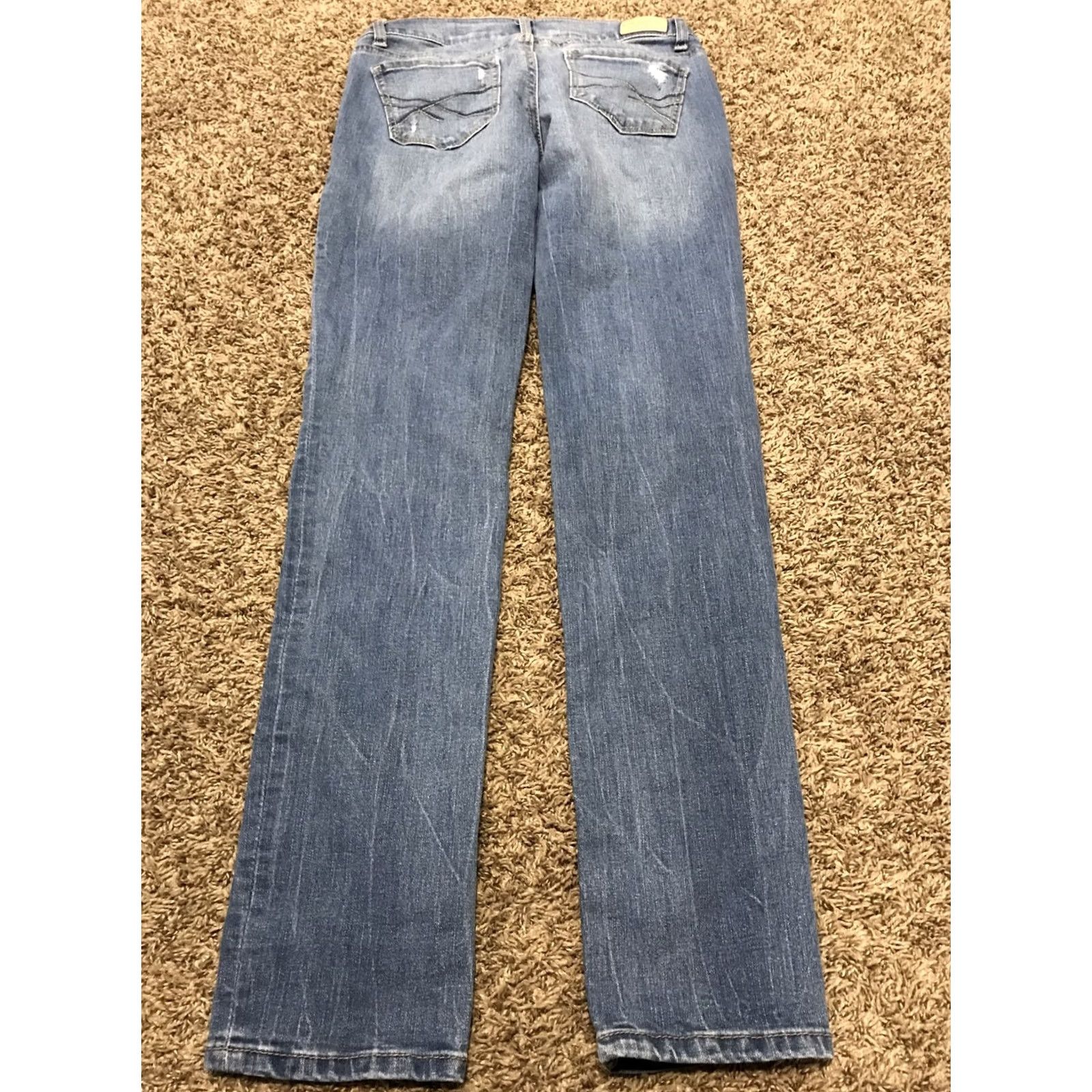 Vintage Aéropostale Jeans Skinny Women Regular Size 4 Denim Cotton Blend Blue 28 Waist 30 Inseam Size 27" / US 4 / IT 40 - 4 Thumbnail