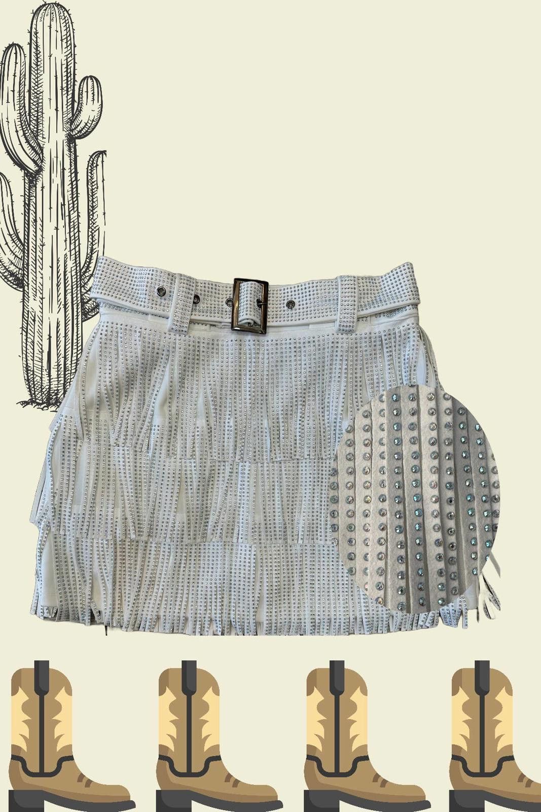 Other Embellished Shorts Western Fringed Turquoise Size ONE SIZE - 3 Thumbnail