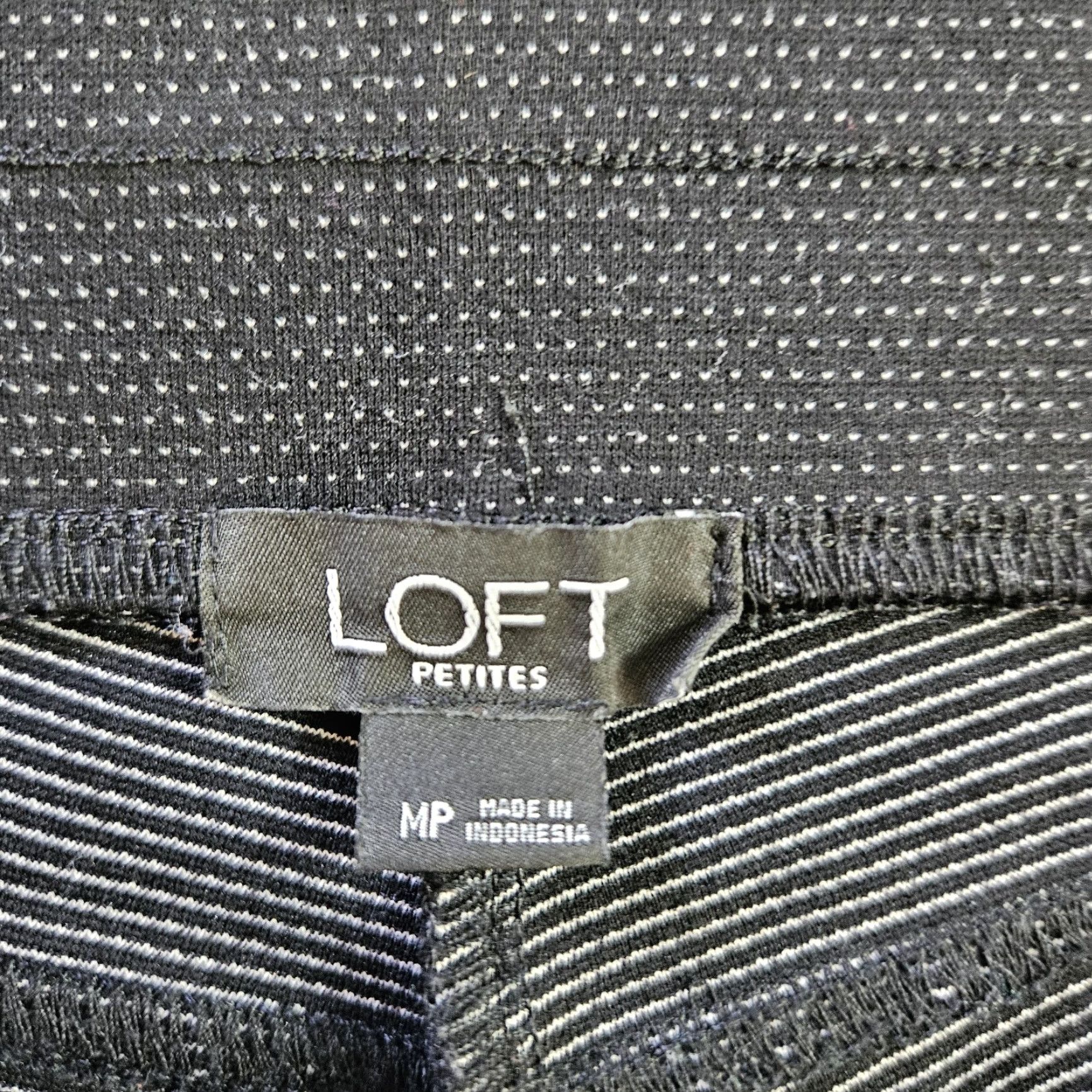 Loft LOFT Leggings Women Medium Petite Ponte Knit Black Cropped Womens Size 32" / US 10 / IT 46 - 7 Thumbnail