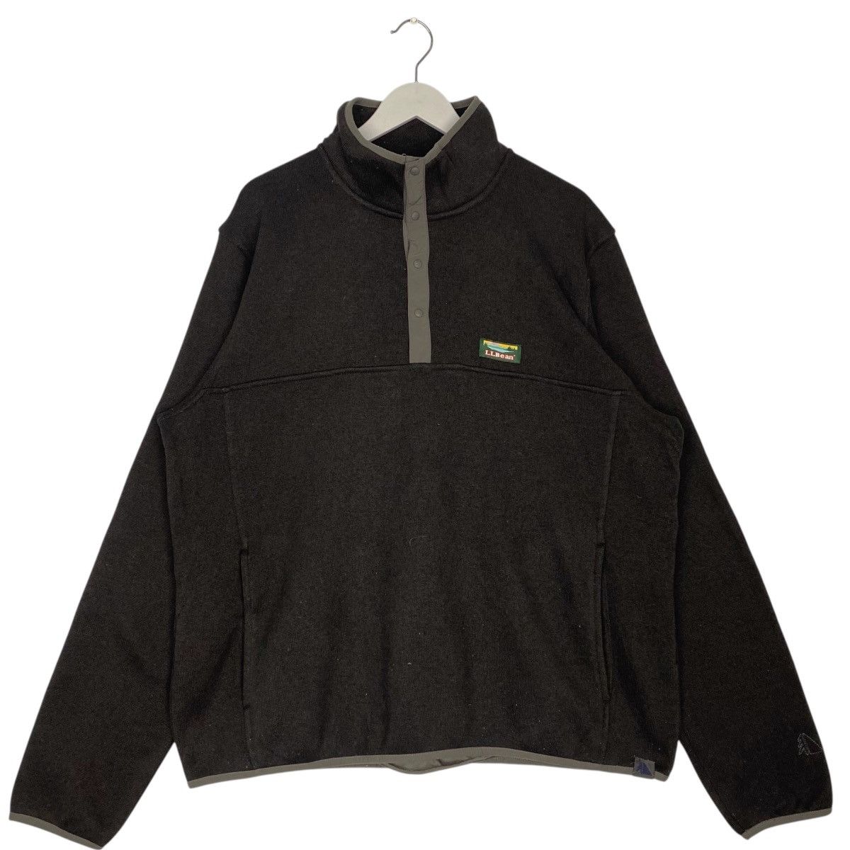 Vintage Vintage LL Bean Half Zip Sweater Dark Brown Pullover Size XL Size US XL / EU 56 / 4 - 1 Thumbnail