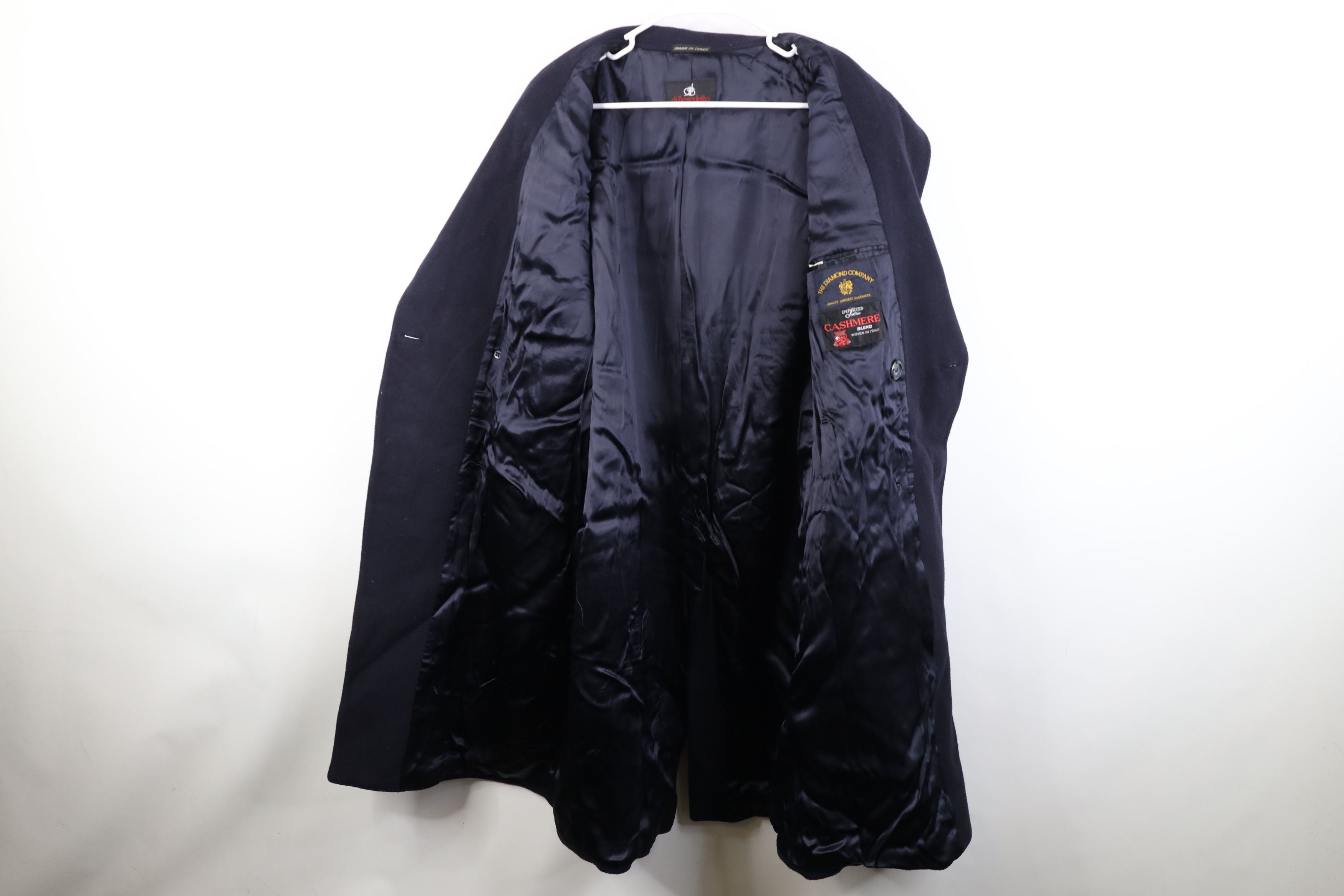 Vintage Vintage 90s Streetwear Double Breasted Overcoat Jacket Blue Size US XXL / EU 58 / 5 - 9 Thumbnail