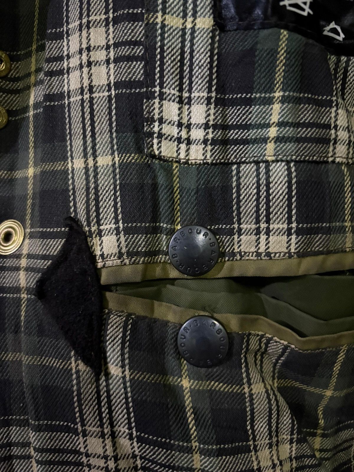 Barbour VTG 90's Barbour Border Cotton Waxed Jacket Hunting Jacket Size US L / EU 52-54 / 3 - 16 Thumbnail