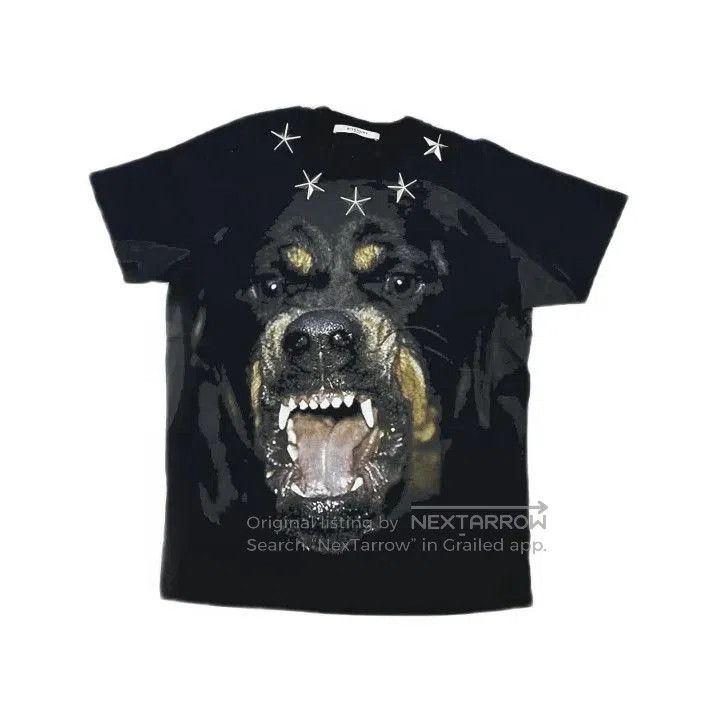 Givenchy Givenchy Dog Head Print Star Decor Short Sleeve T-shirt. Size US XXS / EU 40 - 1 Thumbnail