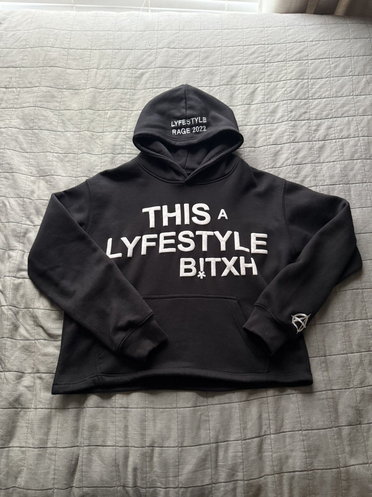 Lyfestyle Rage cropped hoodie