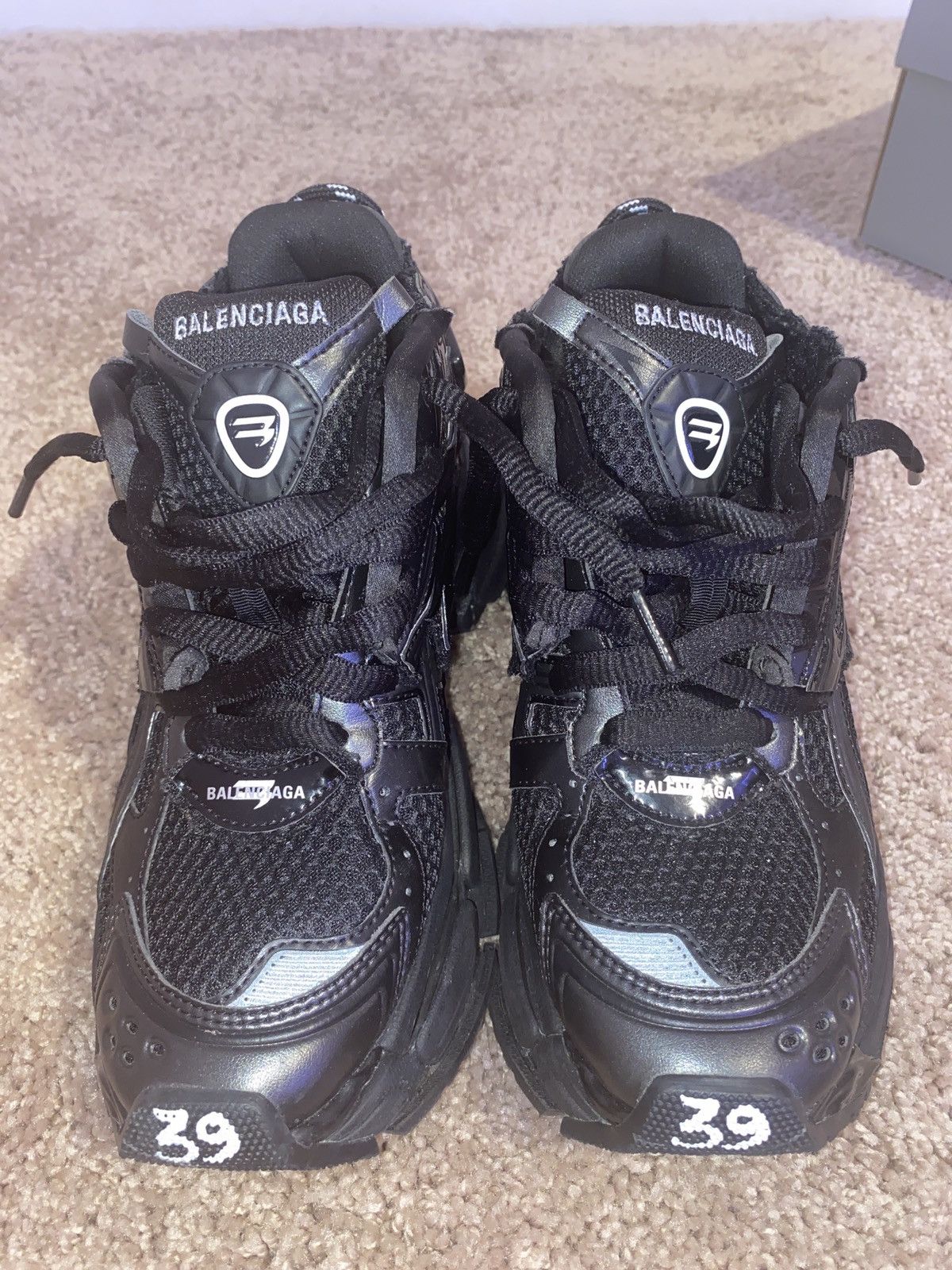 Balenciaga Balenciaga Wmns Runner Sneaker ‘Black’ Size US 9 / IT 39 - 4 Thumbnail