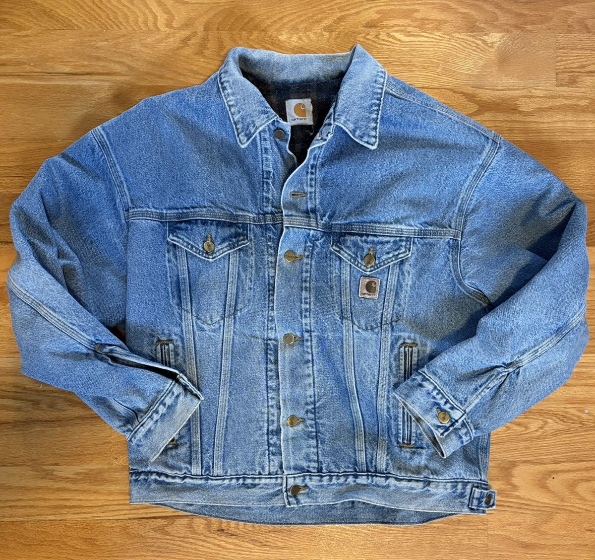 Carhartt Denim Flannel Lined Carhartt Size US L / EU 52-54 / 3 - 1 Thumbnail