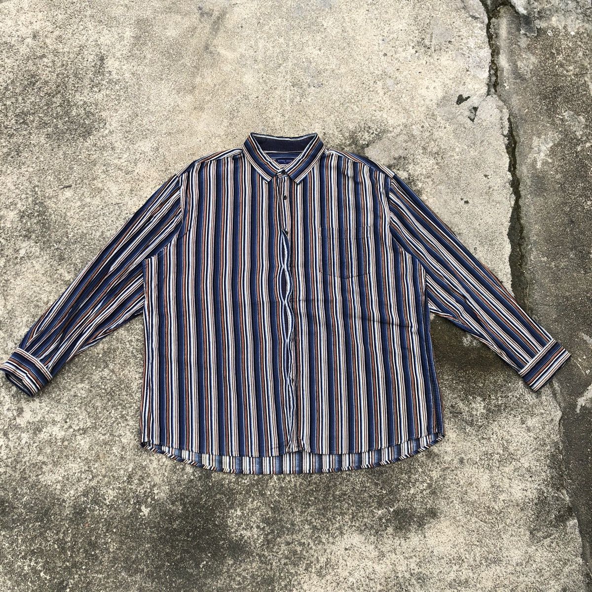 Designer × Japanese Brand × Kansai Yamamoto 🔥Rare🔥🇯🇵Kansai Yamamoto Corduroy Stripe Western Button Shirts Size US XXL / EU 58 / 5 - 1 Thumbnail