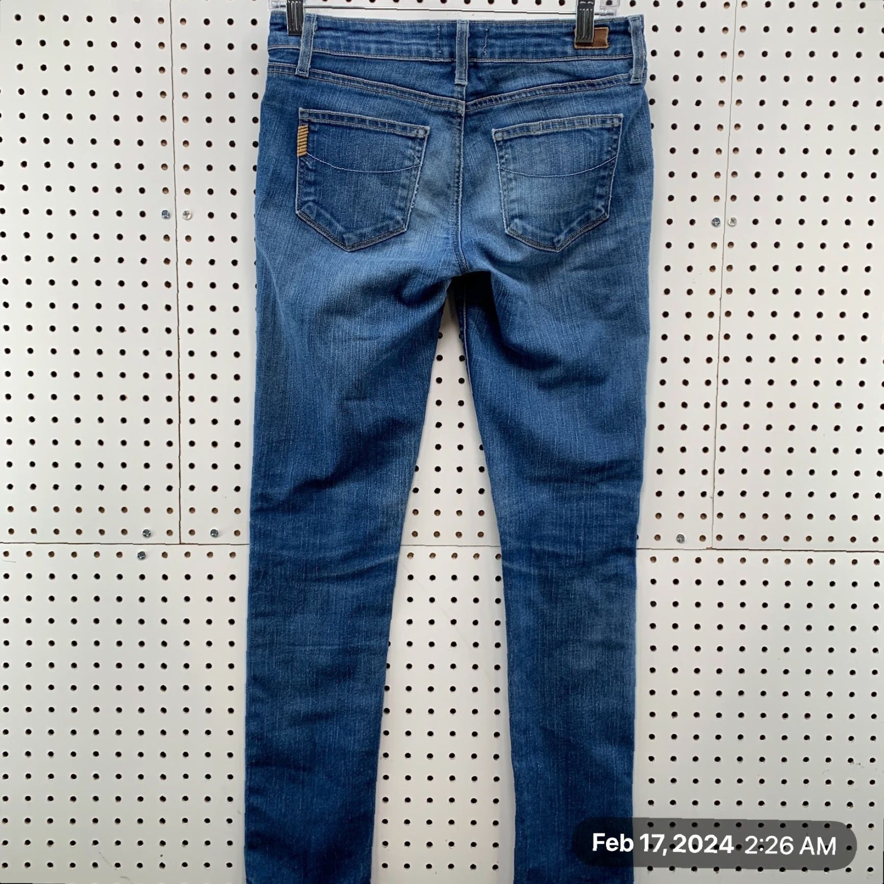 Paige Paige Jeans Women’s Slim Skyline Denim Skinny Ankle 28x30.5 Blue Size 27 Stretch Regular Womens Size 27" / US 4 / IT 40 - 7 Thumbnail