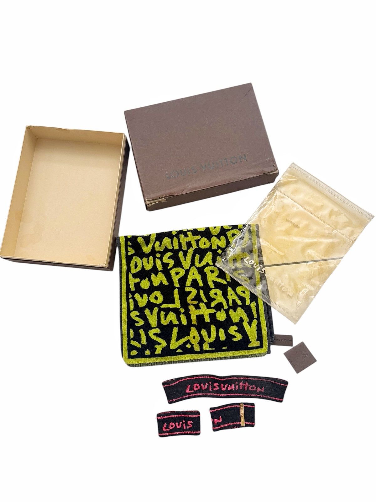 Louis Vuitton × Stephen Sprouse RARE Gym Set Towel + Headband + Wristbands Size ONE SIZE - 1 Thumbnail