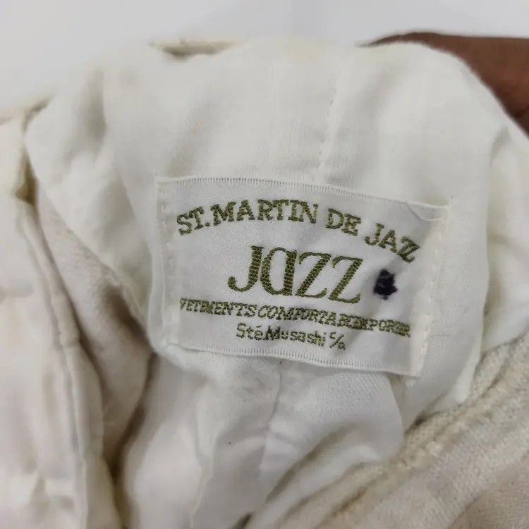 Japanese Brand ST.MARTINE DE JAZZ WHITE YELLOW CHINO PANTS Size US 26 / EU 42 - 13 Thumbnail