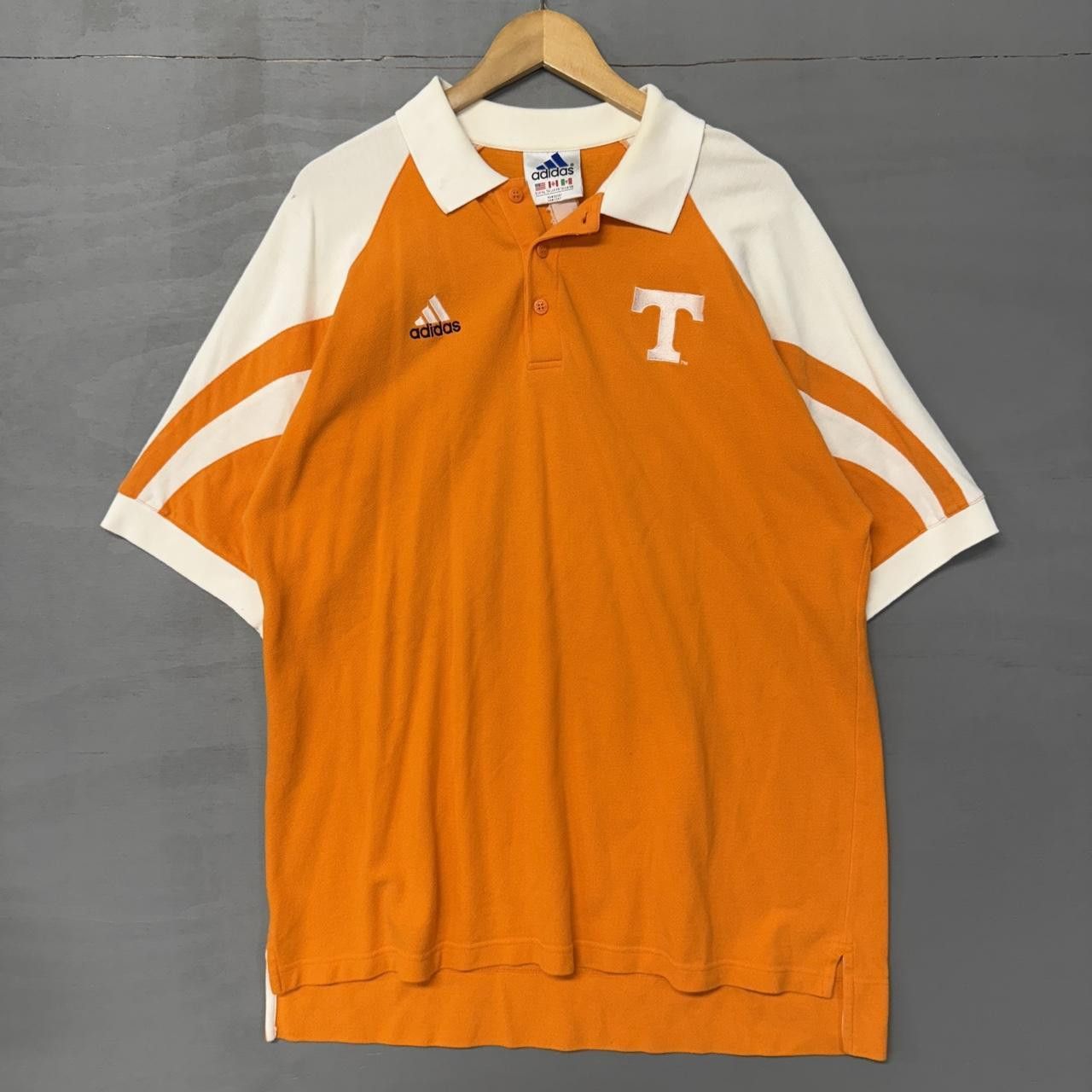 Adidas Vintage Adidas Tennessee Vols Short Sleeve Collared Shirt XL Size US XL / EU 56 / 4 - 1 Thumbnail
