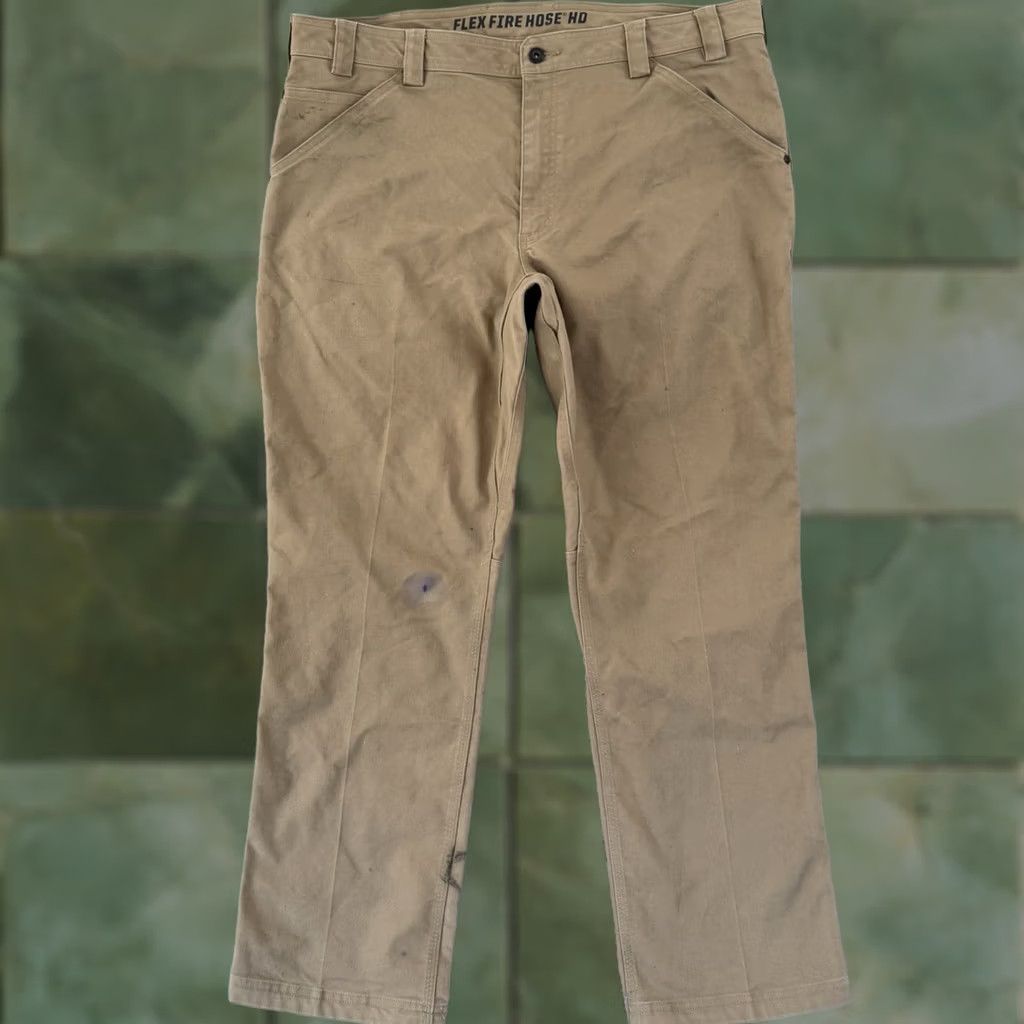 Duluth Trading Company Duluth Trading Co Pants Mens 40x32 Brown Flex Fire Hose HD Standard Fit Stretch Carpenter Casual Workwear Size US 40 / EU 56 - 1 Thumbnail