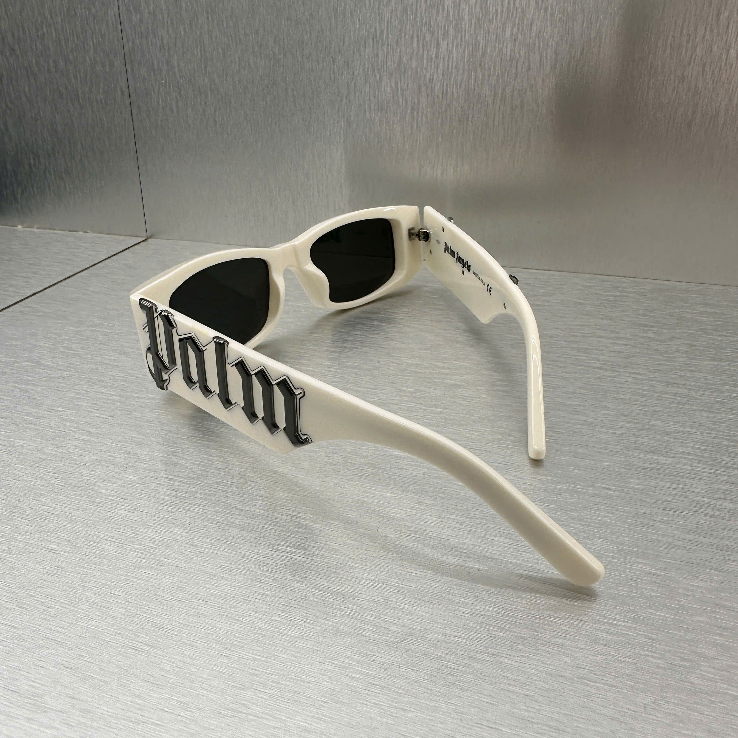 Palm Angels PALM ANGELS PERI007S22PLA0010172 Sunglasses WHITE Size ONE SIZE - 8 Thumbnail