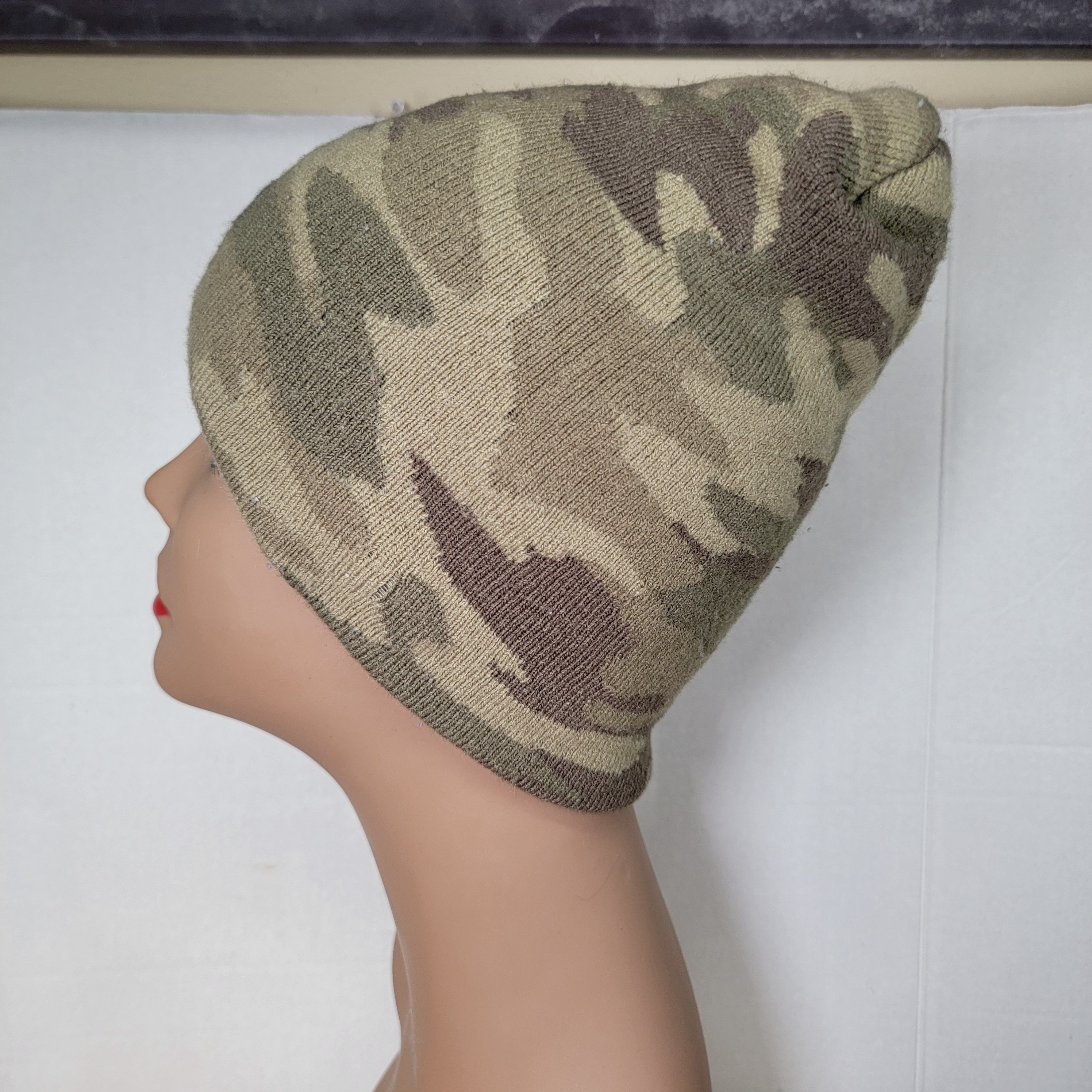 George George Knit Green Camo Beanie - Size One Size Size ONE SIZE - 3 Thumbnail