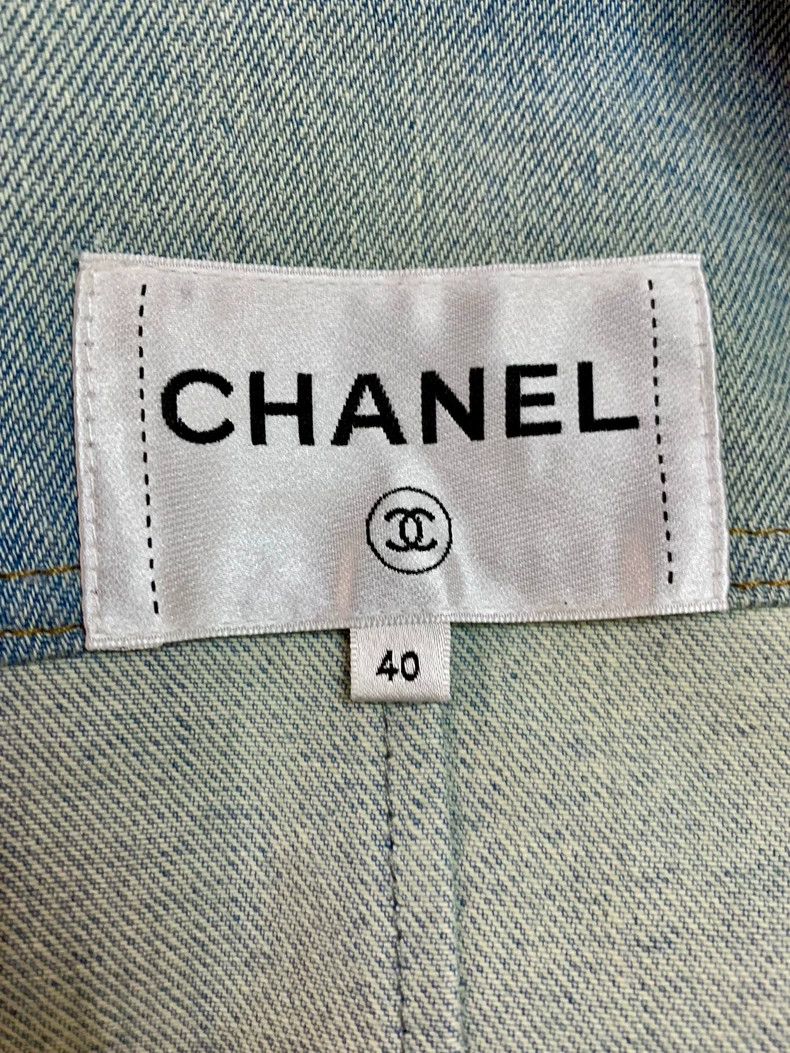 Chanel Chanel 20P fine flash lapel four-pocket denim jacket Size S / US 4 / IT 40 - 7 Thumbnail