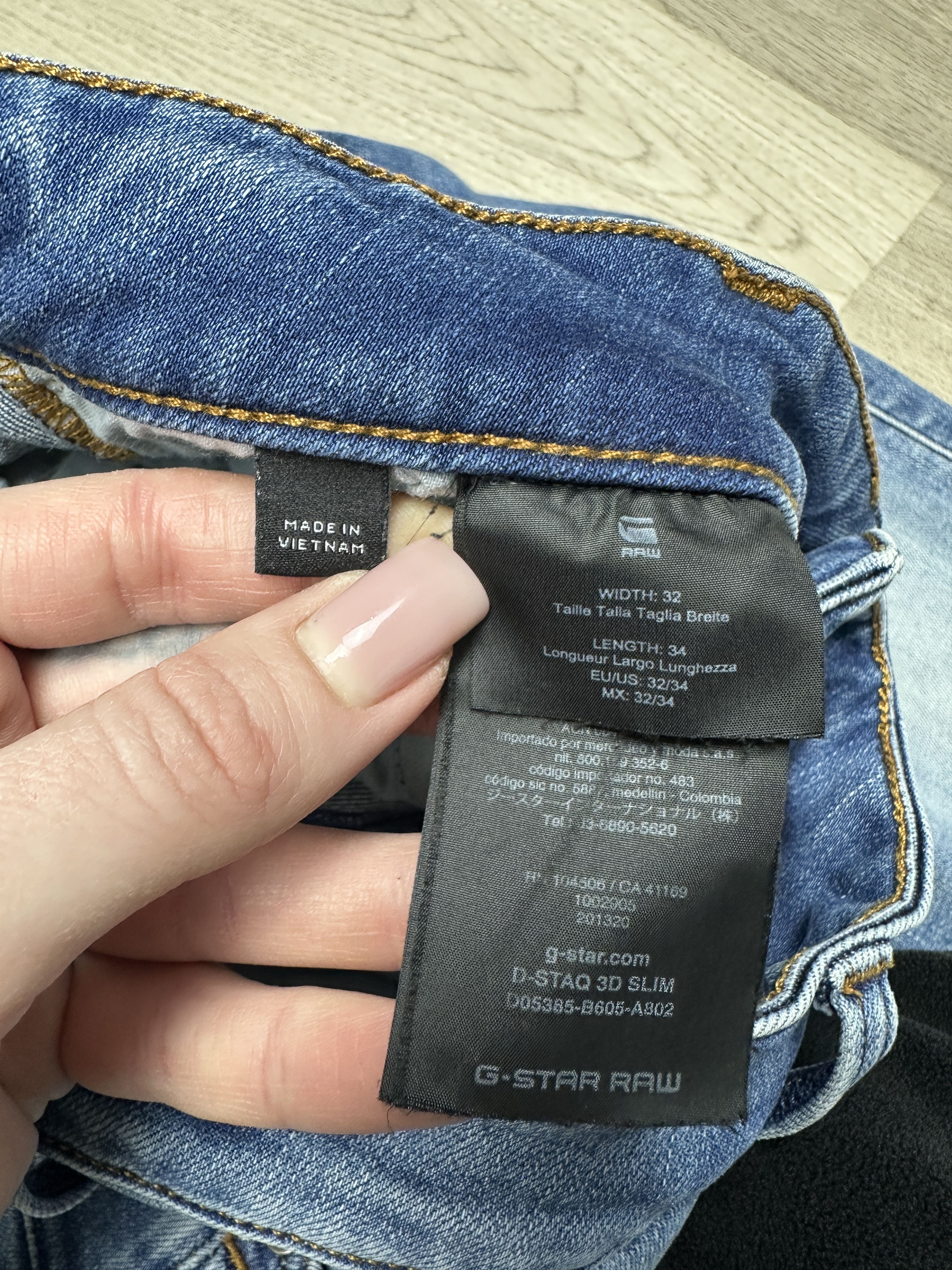 G-Star G Star Raw Mens D-Staq 3D Slim Denim Pants Jeans Size US 32 / EU 48 - 8 Thumbnail