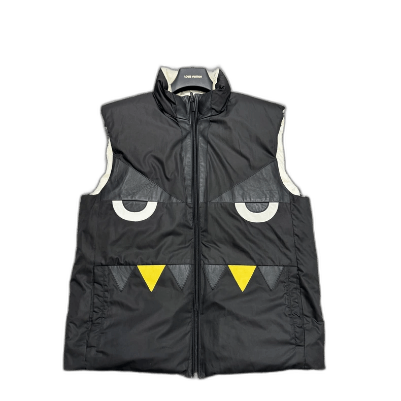 Fendi Fendi Reversible Down Vest with Yellow Collar-yf Size US L / EU 52-54 / 3 - 1 Thumbnail