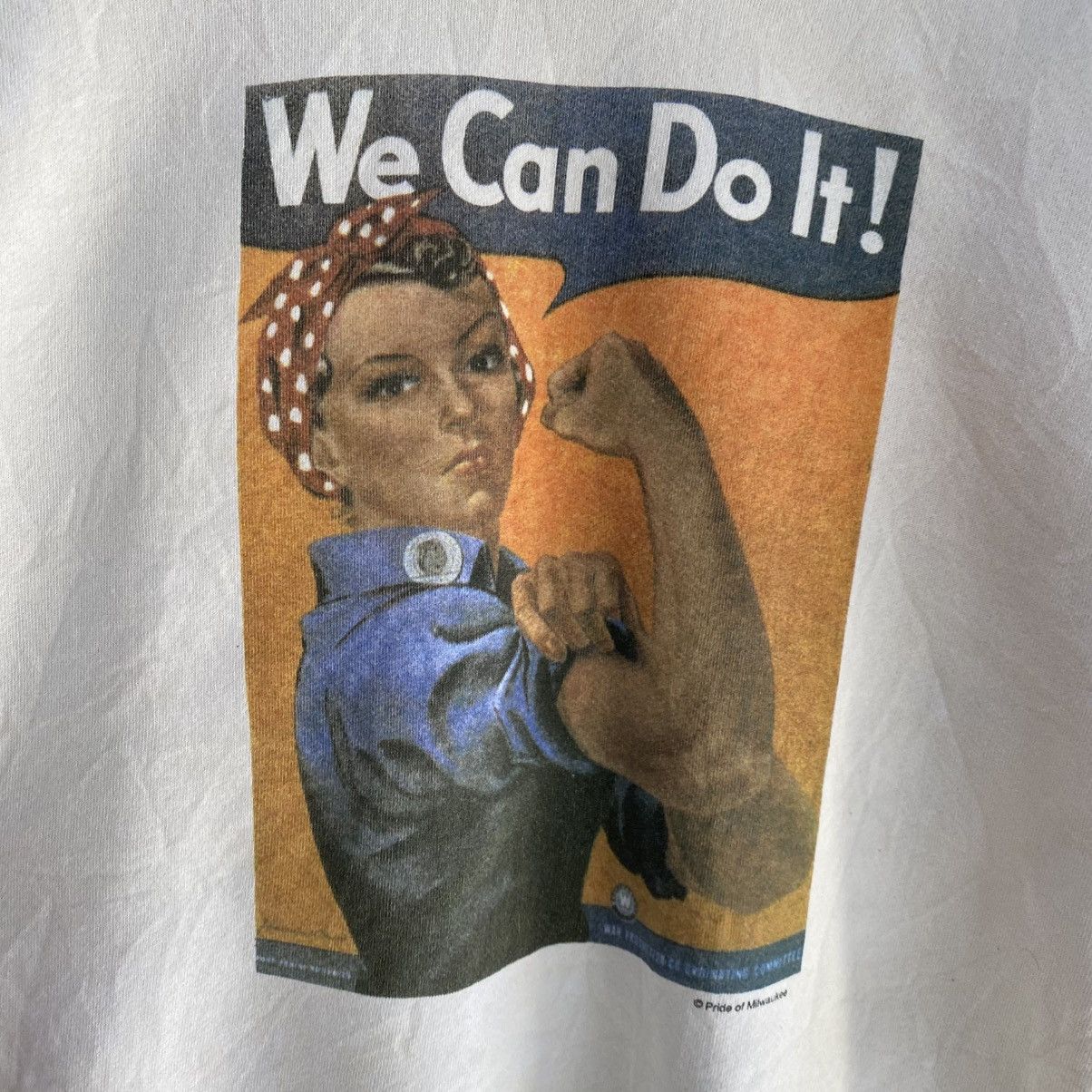 Jerzees × Vintage Vintage Rosie The Reveter We Can Do It Sweatshirts Like New Size US L / EU 52-54 / 3 - 5 Thumbnail