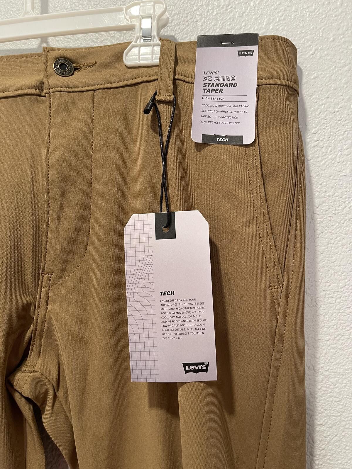 Levi's Levi's Standard Taper Men's Khaki Pants 31x32 Size US 31 - 3 Thumbnail