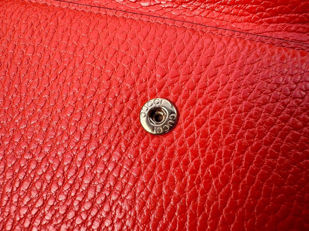 Gucci Authentic Gucci Interlocking GG Grained Leather Continental Size ONE SIZE - 7 Thumbnail