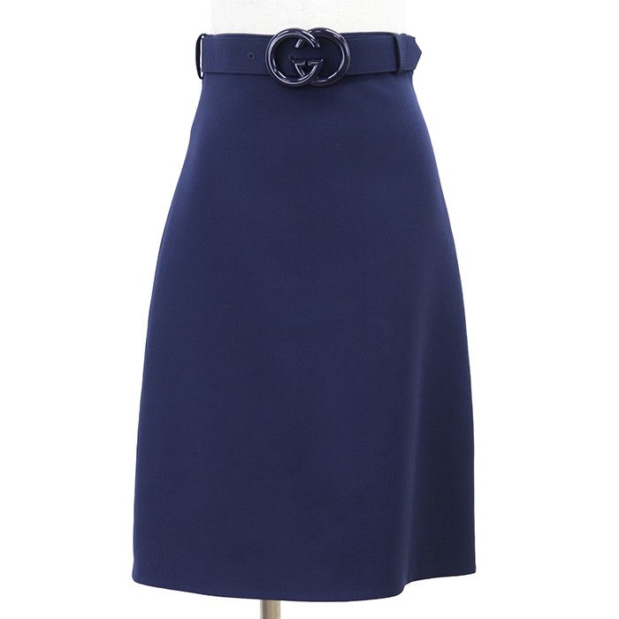 Gucci Gucci Gucci GG Interlocking Wool Silk Skirt Textile Skirts DUTY FREE for USA Size ONE SIZE - 1 Thumbnail