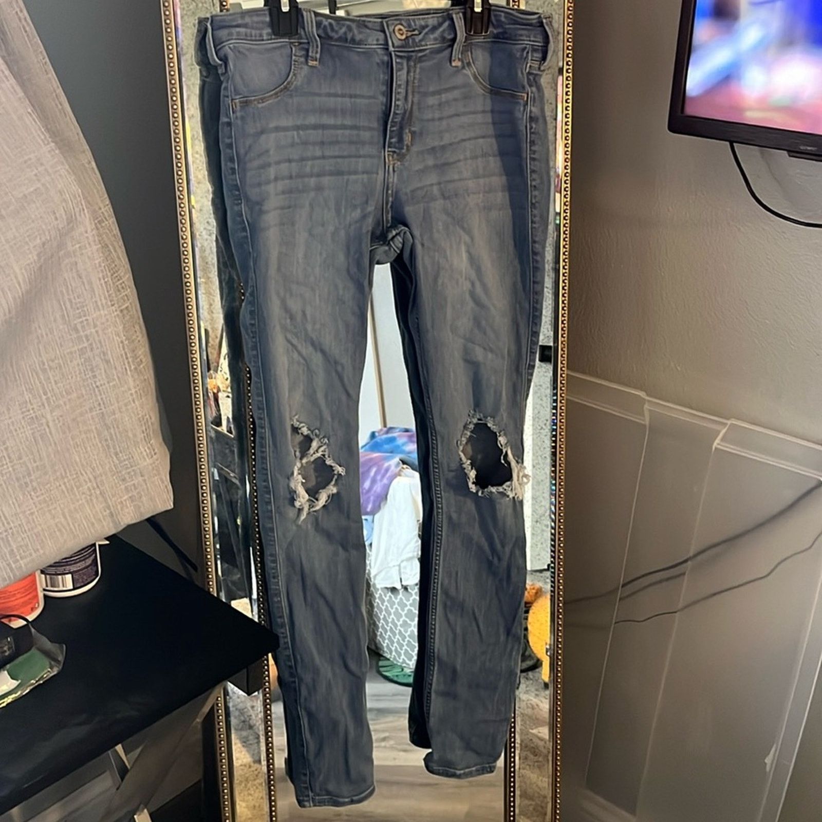 Hollister Hollister California distressed mid-rise jean legging 9L Size 28" / US 6 / IT 42 - 1 Thumbnail
