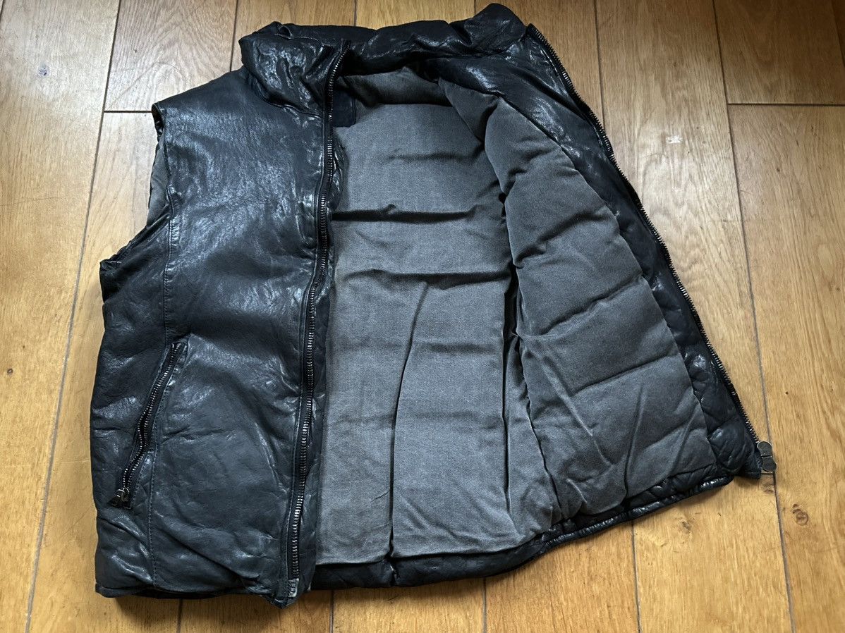 Isamu Katayama Backlash Metallic Navy Leather Down Vest JP 2 Fits US S Size US S / EU 44-46 / 1 - 15 Thumbnail