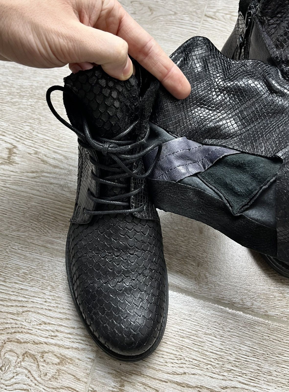 Guidi Python Leather A.S 98 Style Biker Guidi Style Boots 90s Size US 8 / IT 38 - 11 Thumbnail