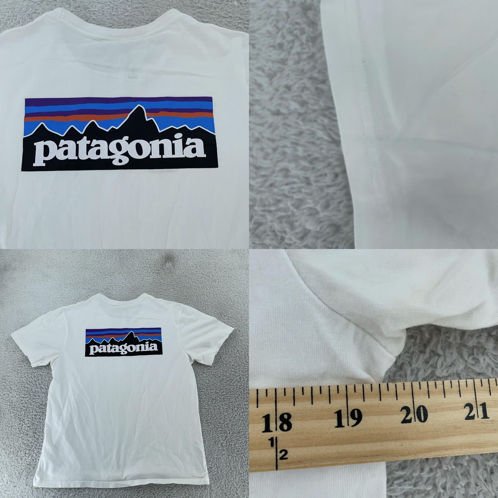 Patagonia Patagonia Shirt XS White Responsibili-Tee Logo Graphic Outdoors Mens Short Sleeve Crew Neck T-Shirt Cotton Polyester Size US XS / EU 42 / 0 - 8 Thumbnail