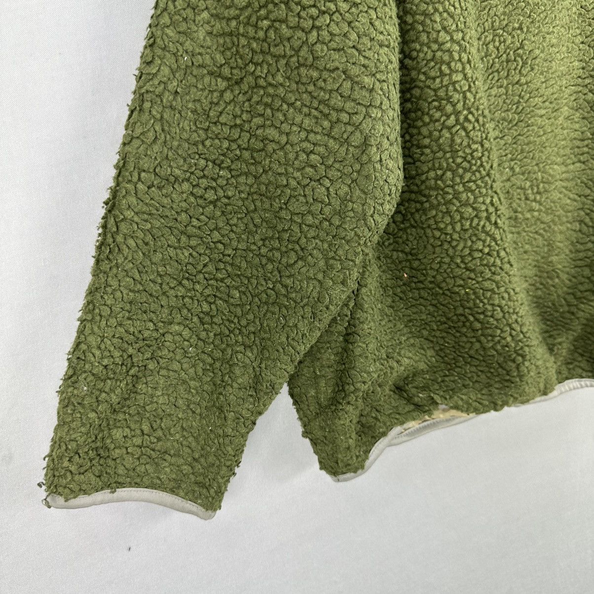 Vintage Vintage Green Sherpa Zipper Cardigan Jacket Size US S / EU 44-46 / 1 - 6 Thumbnail