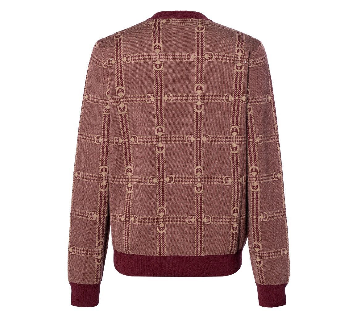Gucci Gucci Horsebit Jacquard Knit Sweater size L Size L / US 10 / IT 46 - 2 Thumbnail