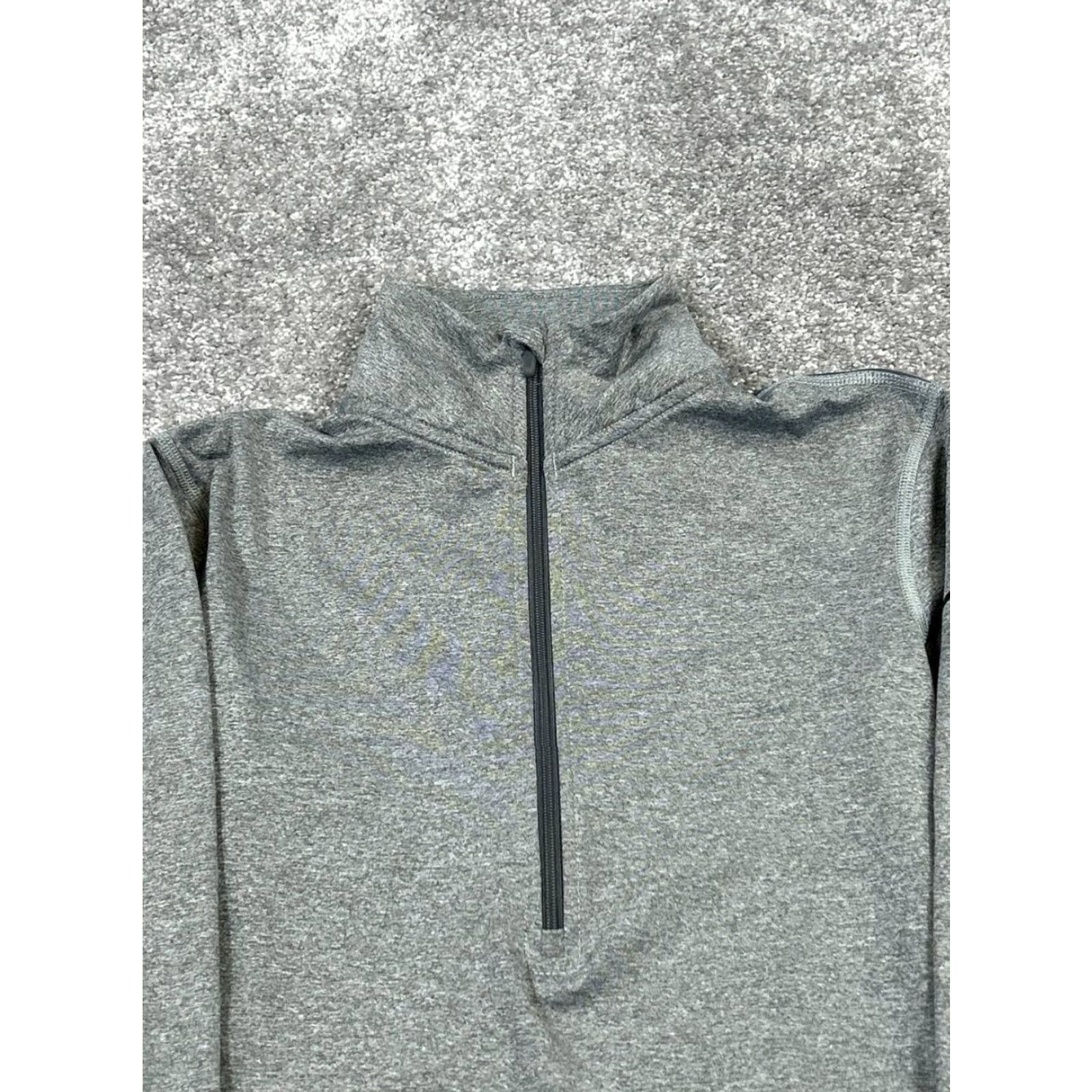 Nike VINTAGE Nike Women's Pullover Sweater Running Quarter Zip Activewear Small Gray Nike Dri-FIT 1/4 Zip Size S / US 4 / IT 40 - 2 Thumbnail