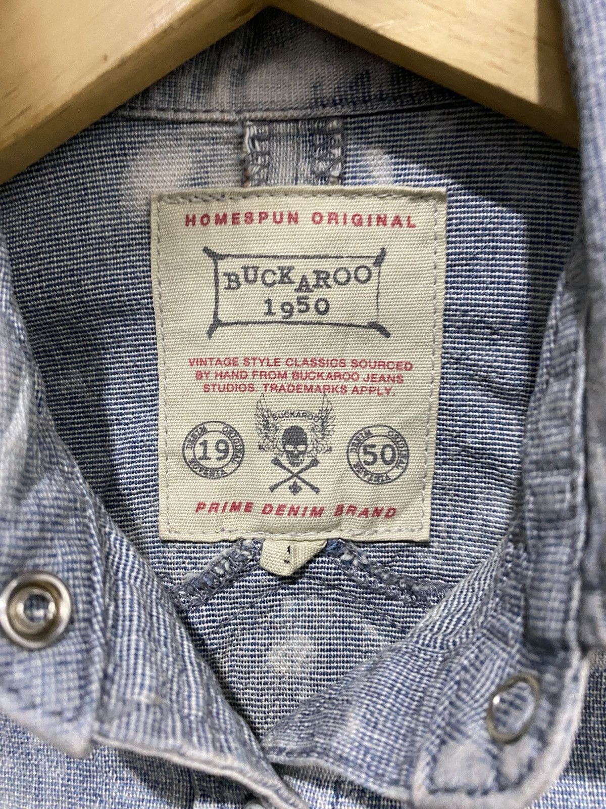 If Six Was Nine 💸BINDINGOFFER💸Japanese buckaro dyed denim shirt goa AA0037 Size US S / EU 44-46 / 1 - 7 Thumbnail