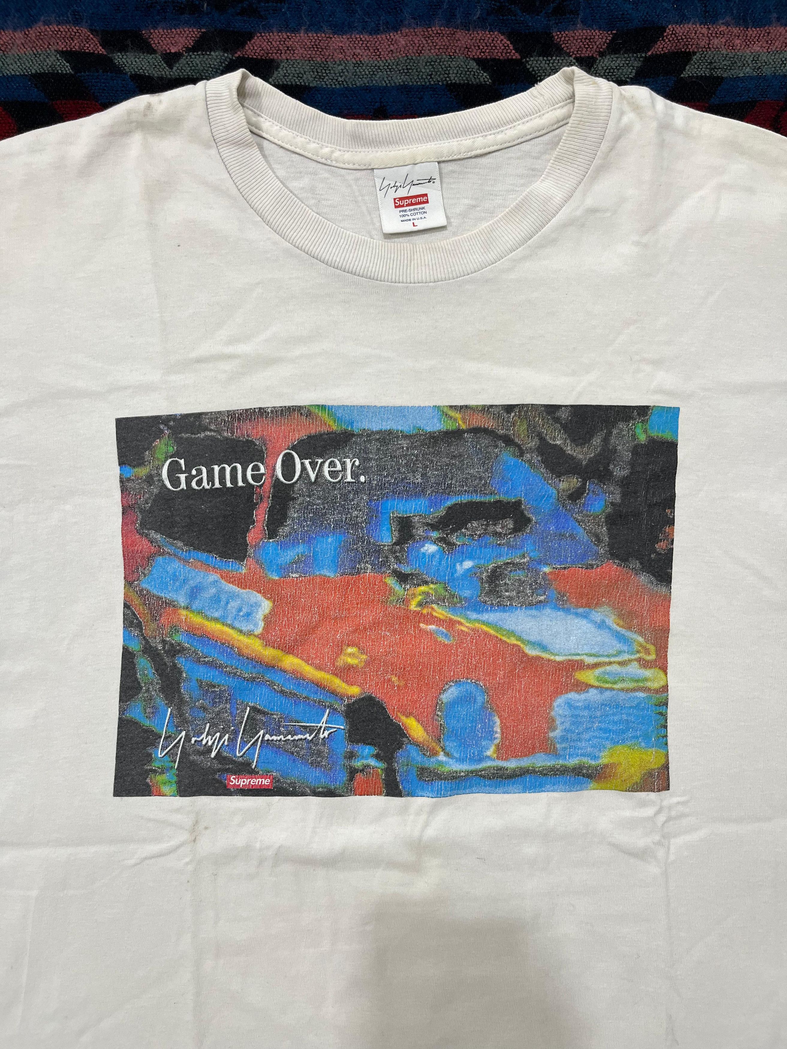 Supreme × Yohji Yamamoto Supreme x Yohji Yamamoto Game Over Tshirt Size US L / EU 52-54 / 3 - 2 Thumbnail