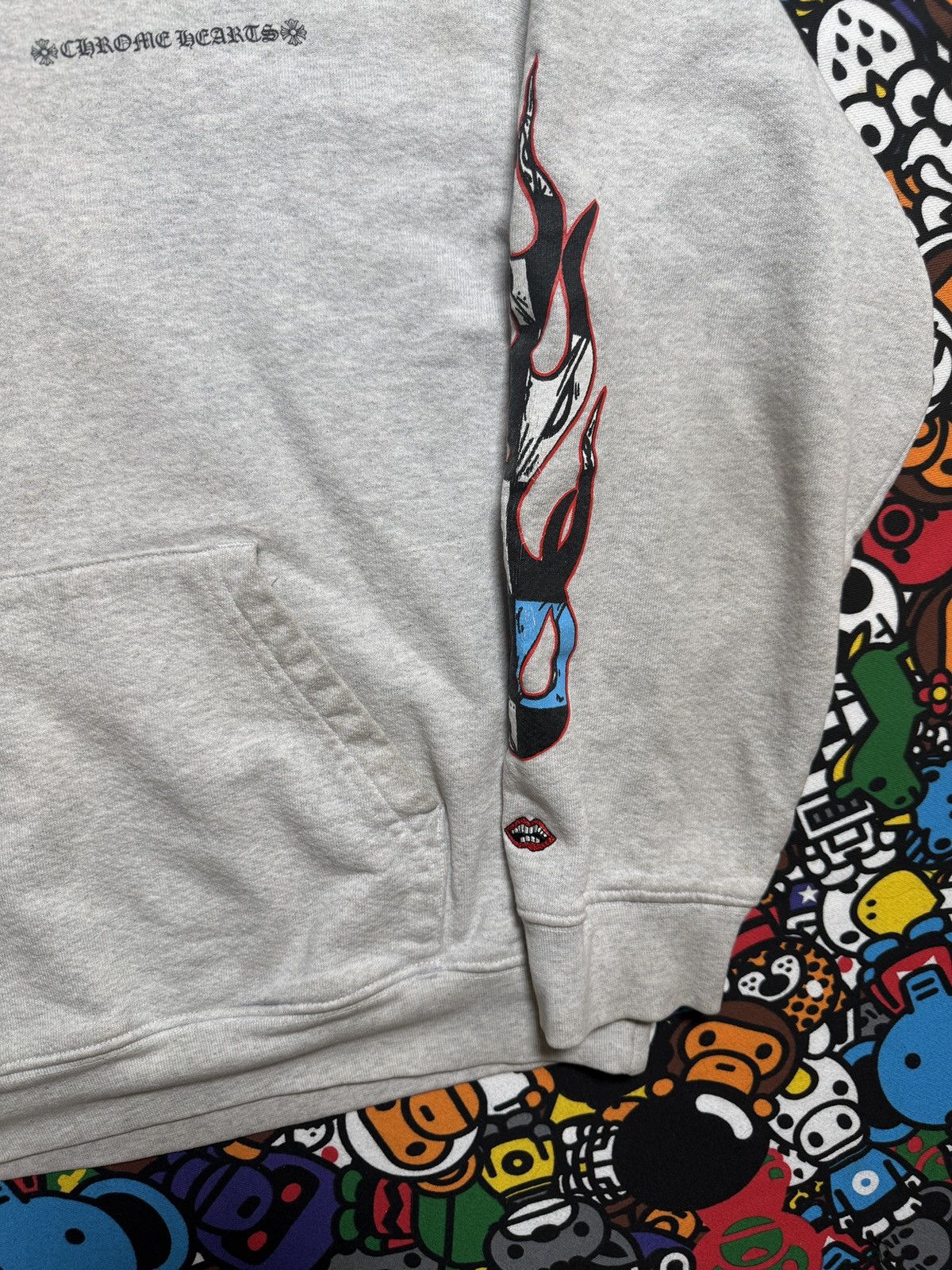 Chrome Hearts Chrome Hearts Grey Matty Boy Multi Logo Pullover Hoodie Size US L / EU 52-54 / 3 - 5 Thumbnail