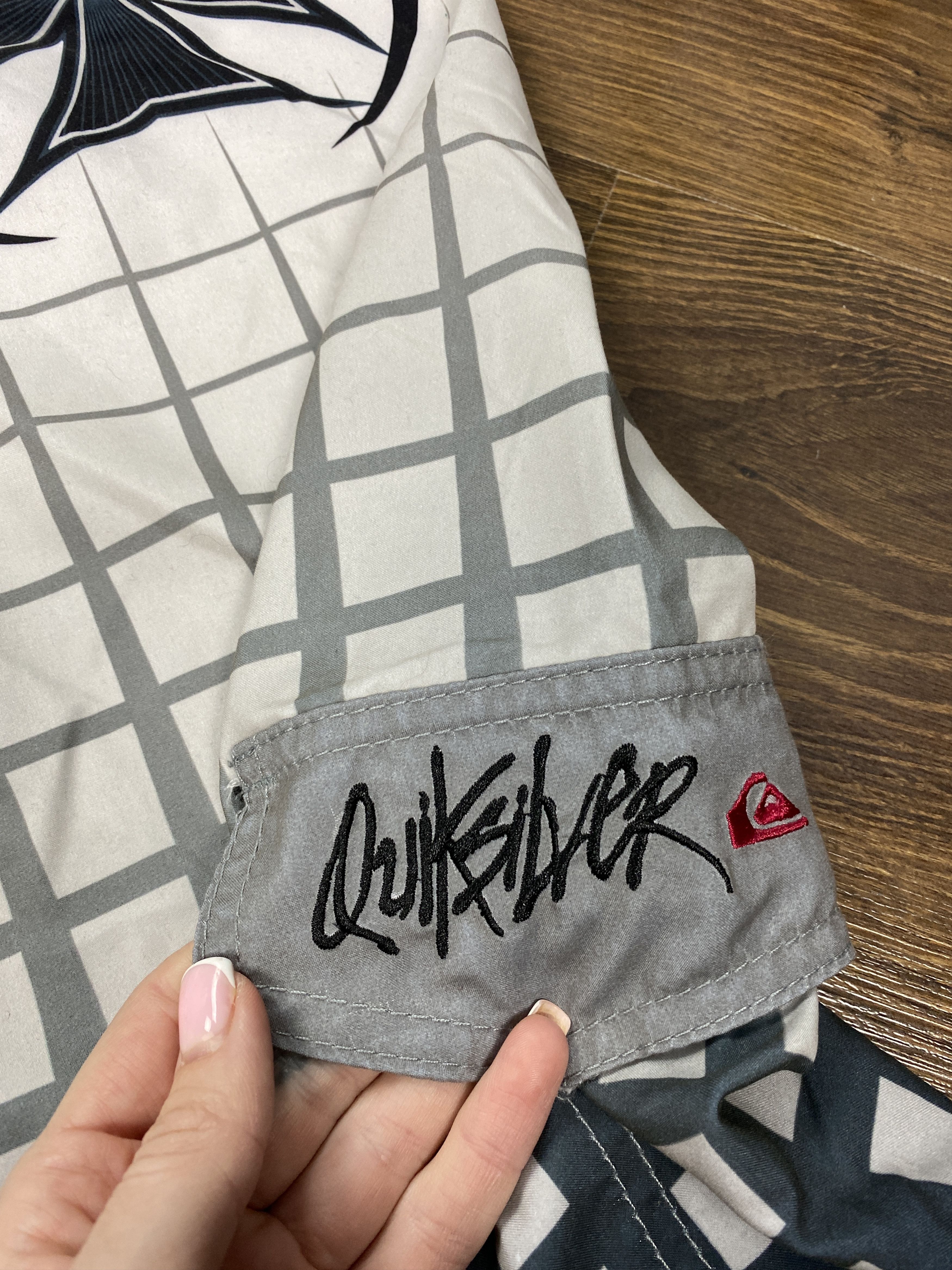 Quiksilver × Vintage Quiksilver 90s Vintage Surf Swimming Shorts Size US 34 / EU 50 - 6 Thumbnail