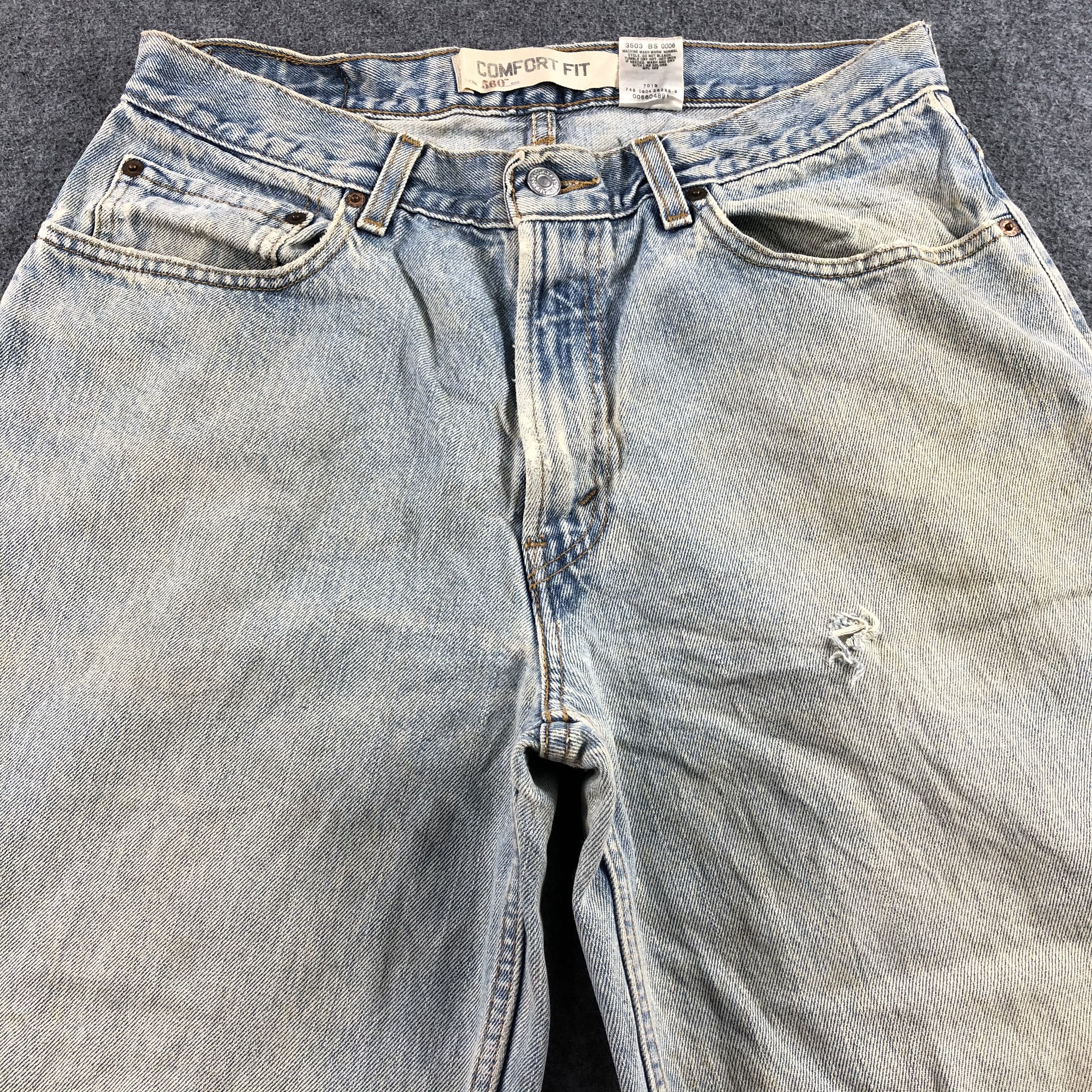 Levi's Vintage Light Wash Levis 560 Jeans-J2280 Size US 32 / EU 48 - 3 Thumbnail