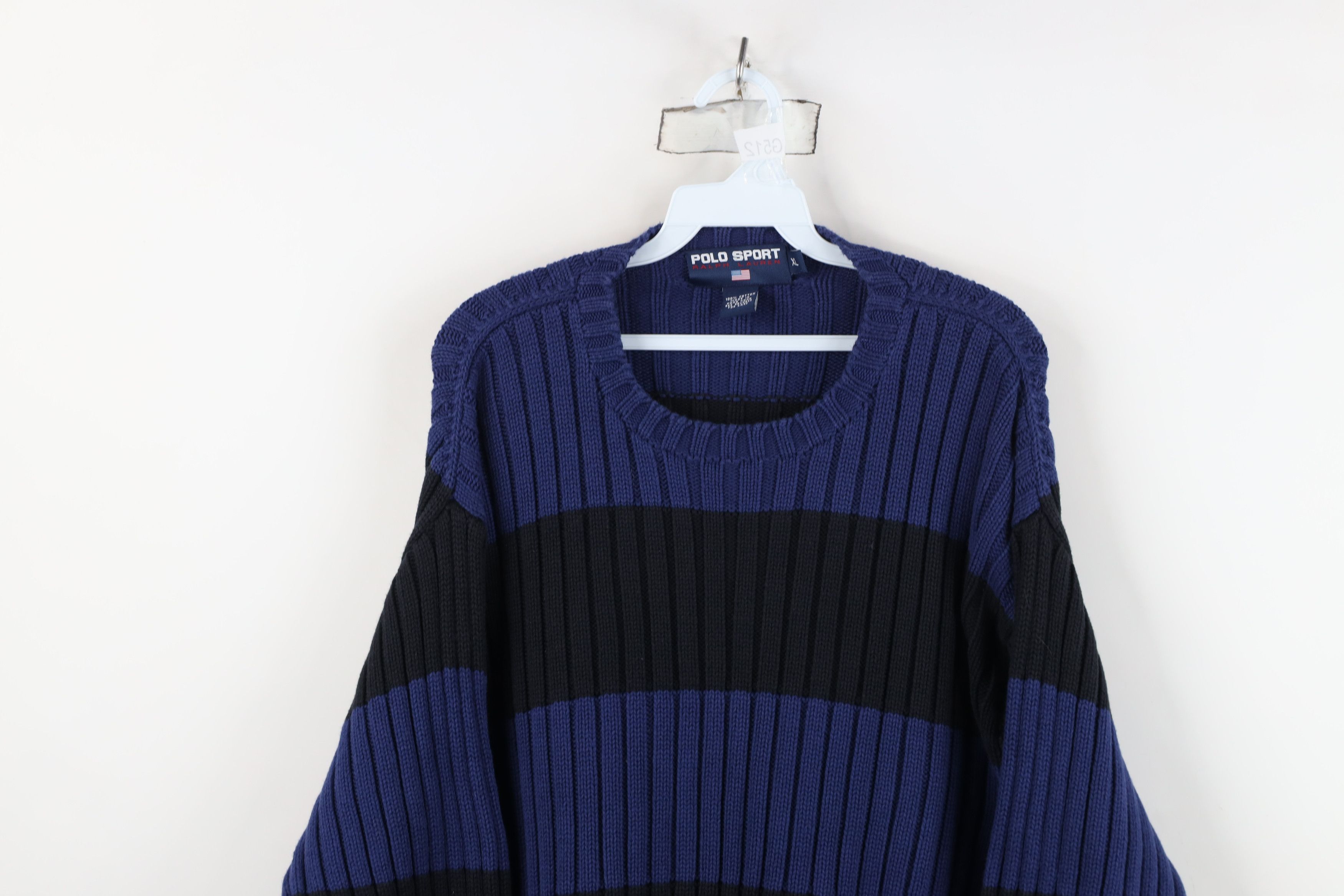 Ralph Lauren Vintage 90s Polo Sport Ralph Lauren Ribbed Knit Sweater Size US XL / EU 56 / 4 - 2 Thumbnail