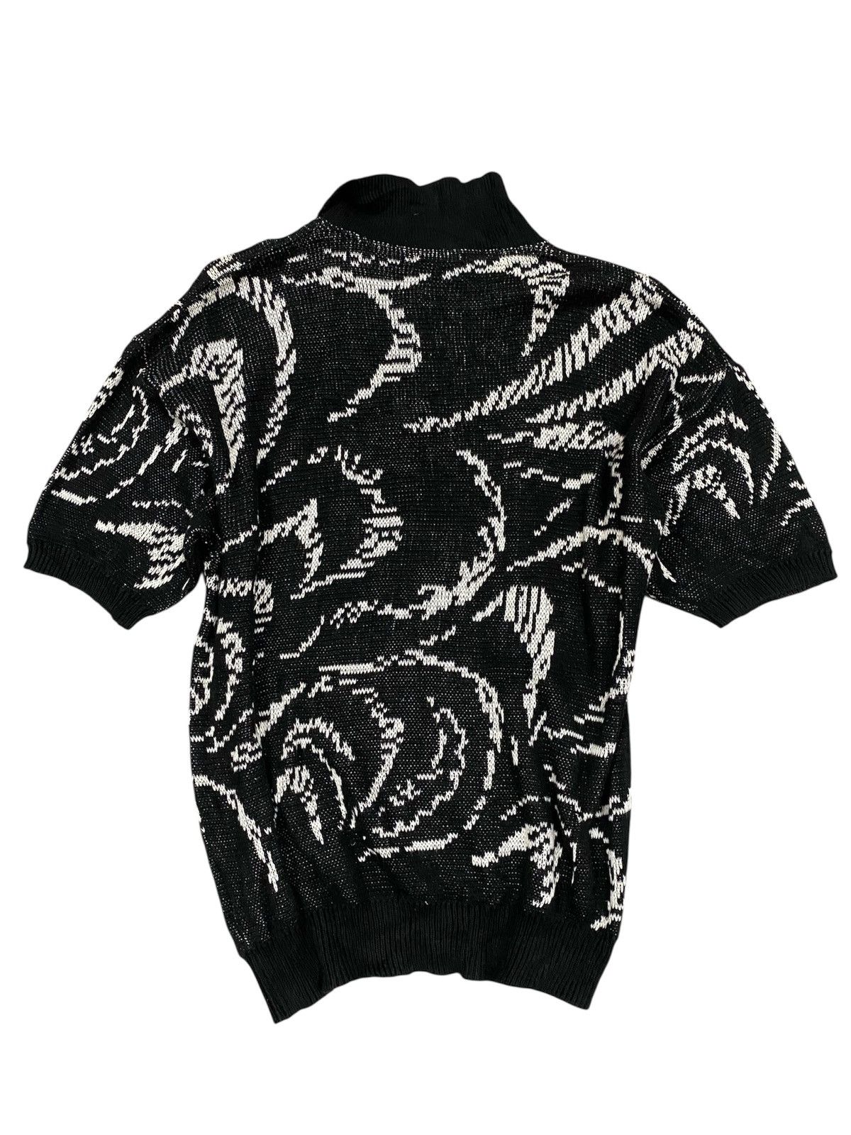 Japanese Brand Vintage Backgammon Polo Knitwear Black White Size US L / EU 52-54 / 3 - 2 Thumbnail