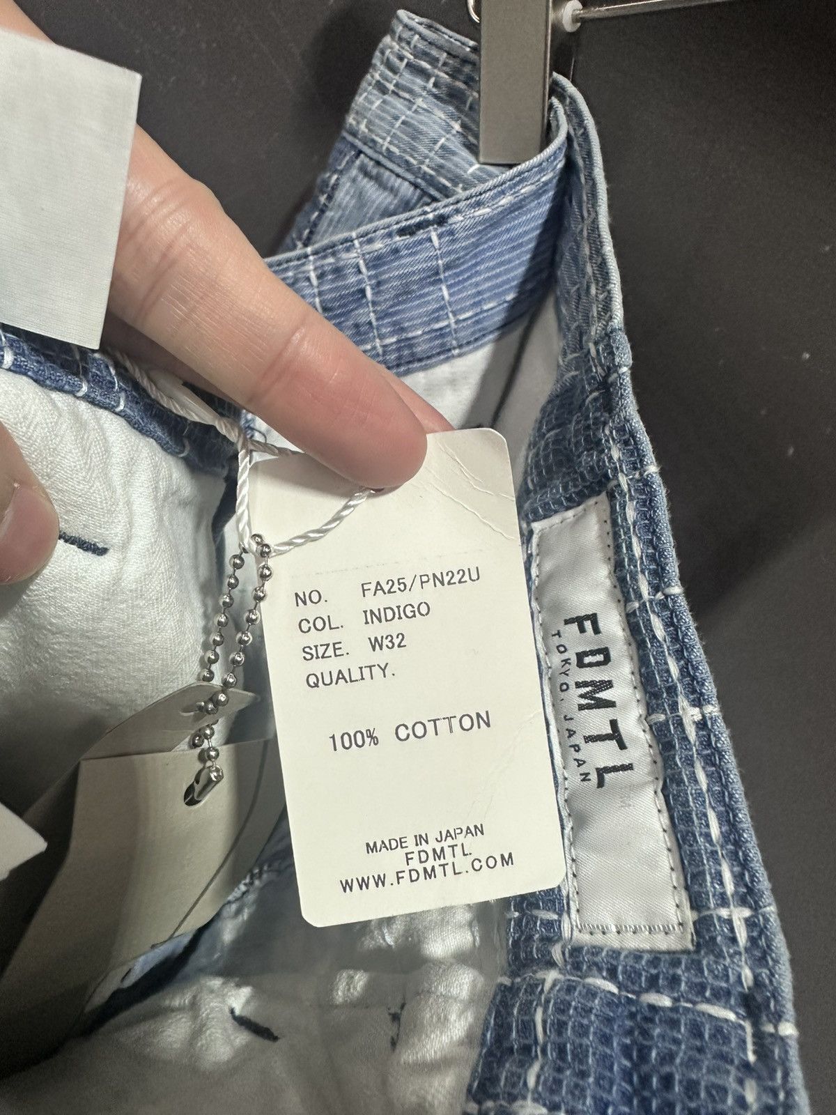 FDMTL Fdmtl Sashiko Patchwork short pants 7year wash Size US 32 / EU 48 - 7 Thumbnail