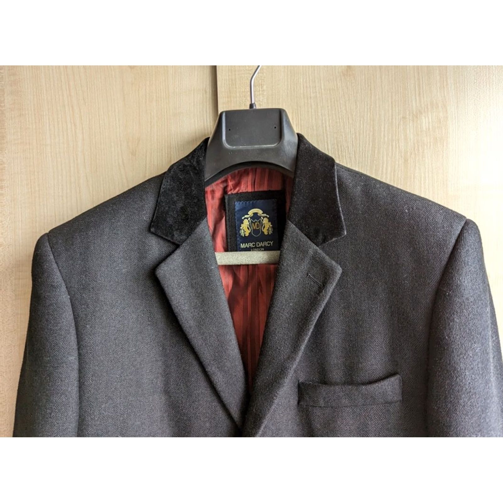 Vintage Marc Darcy “Messi” Longline Blazer Jacket Black Mens 38R Formal Smart Blazer Jacket Mens Black 38R London Style Tuxedo Mens Size 38R - 2 Thumbnail